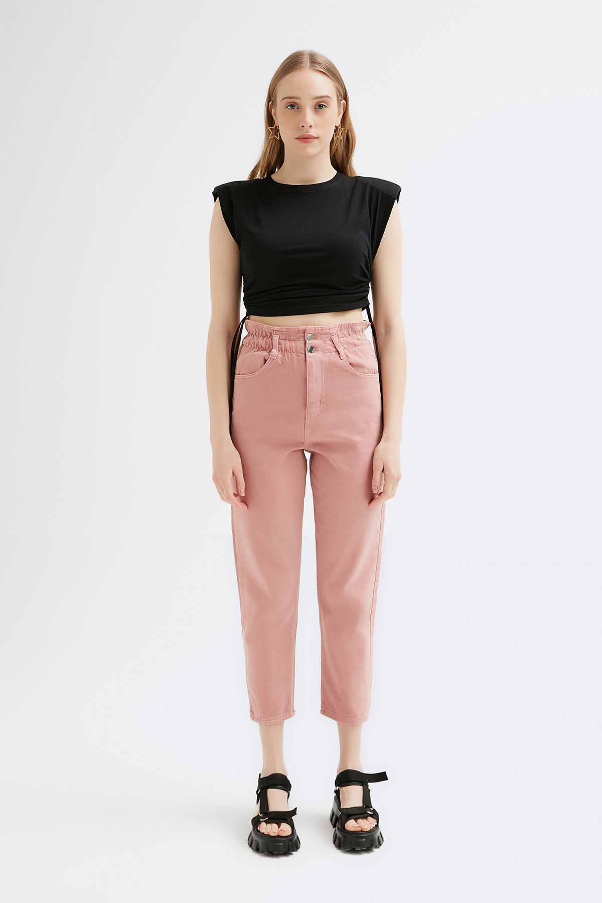 Beli Lastikli Gabardin Jean |  