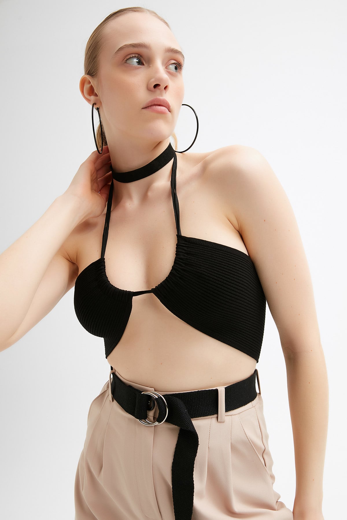 Bağlamalı Crop Bluz |  