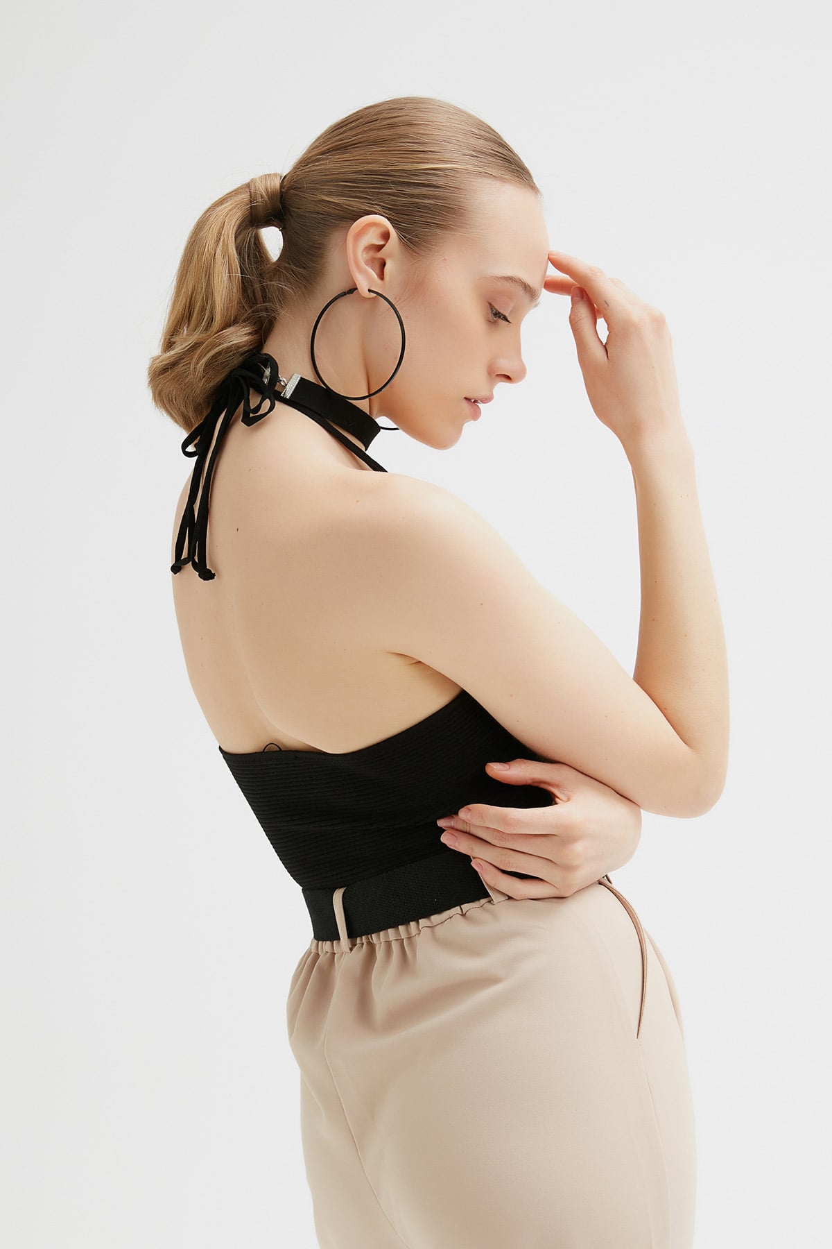 Bağlamalı Crop Bluz |  