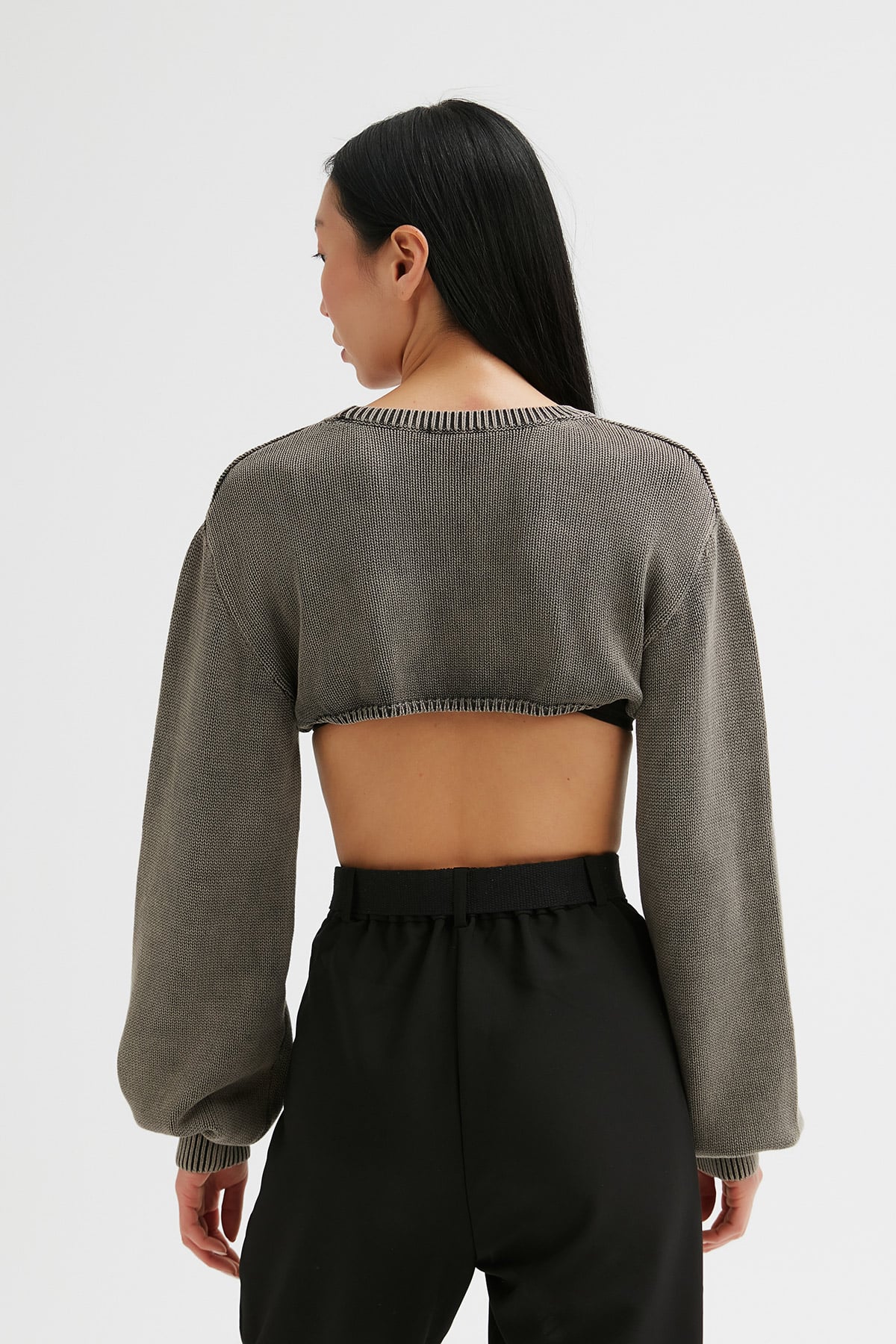 Yıkamalı Crop Bolero | Açelya Okçu 