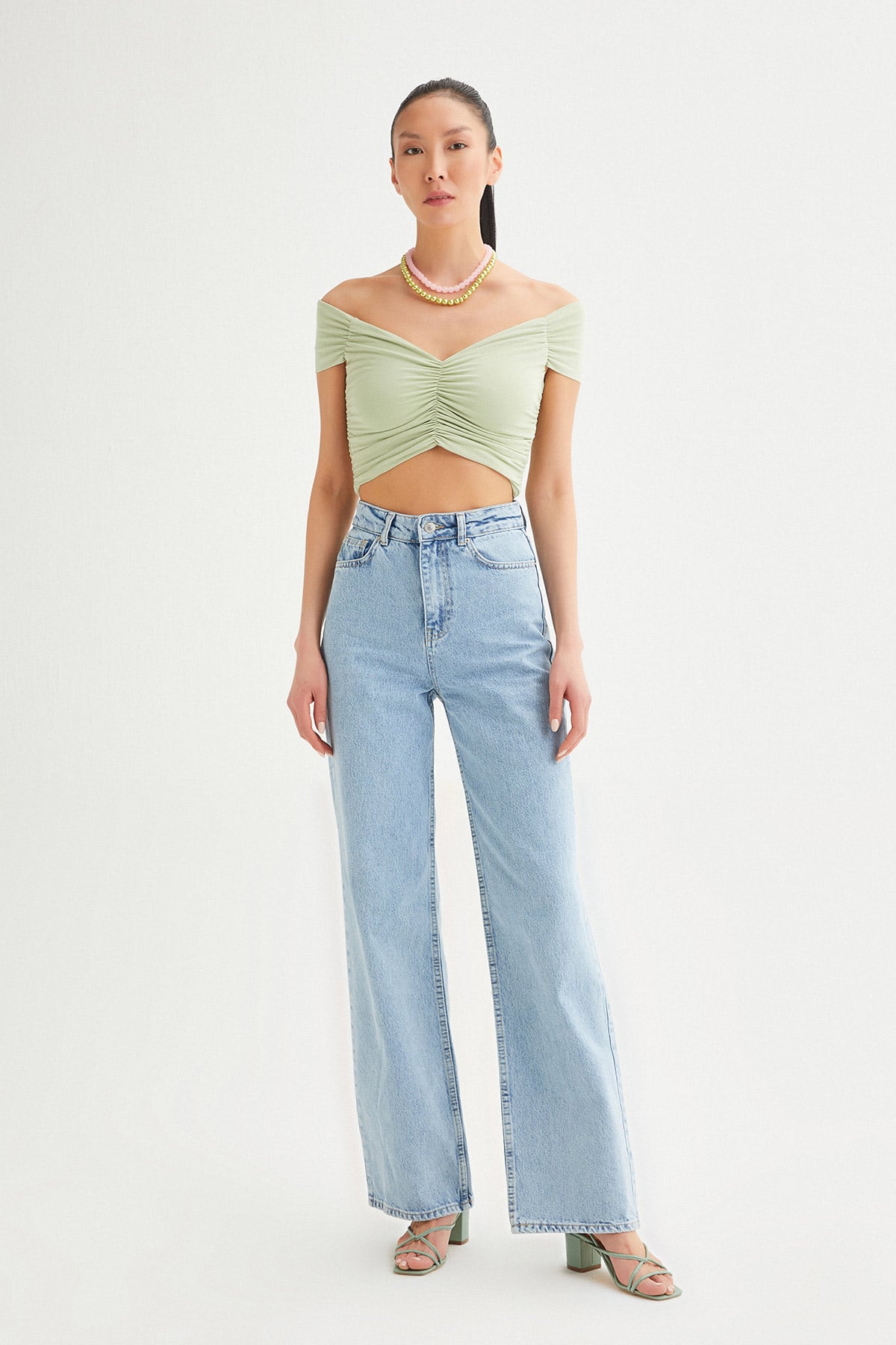 Drapeli Crop Top  | Açelya Okçu 