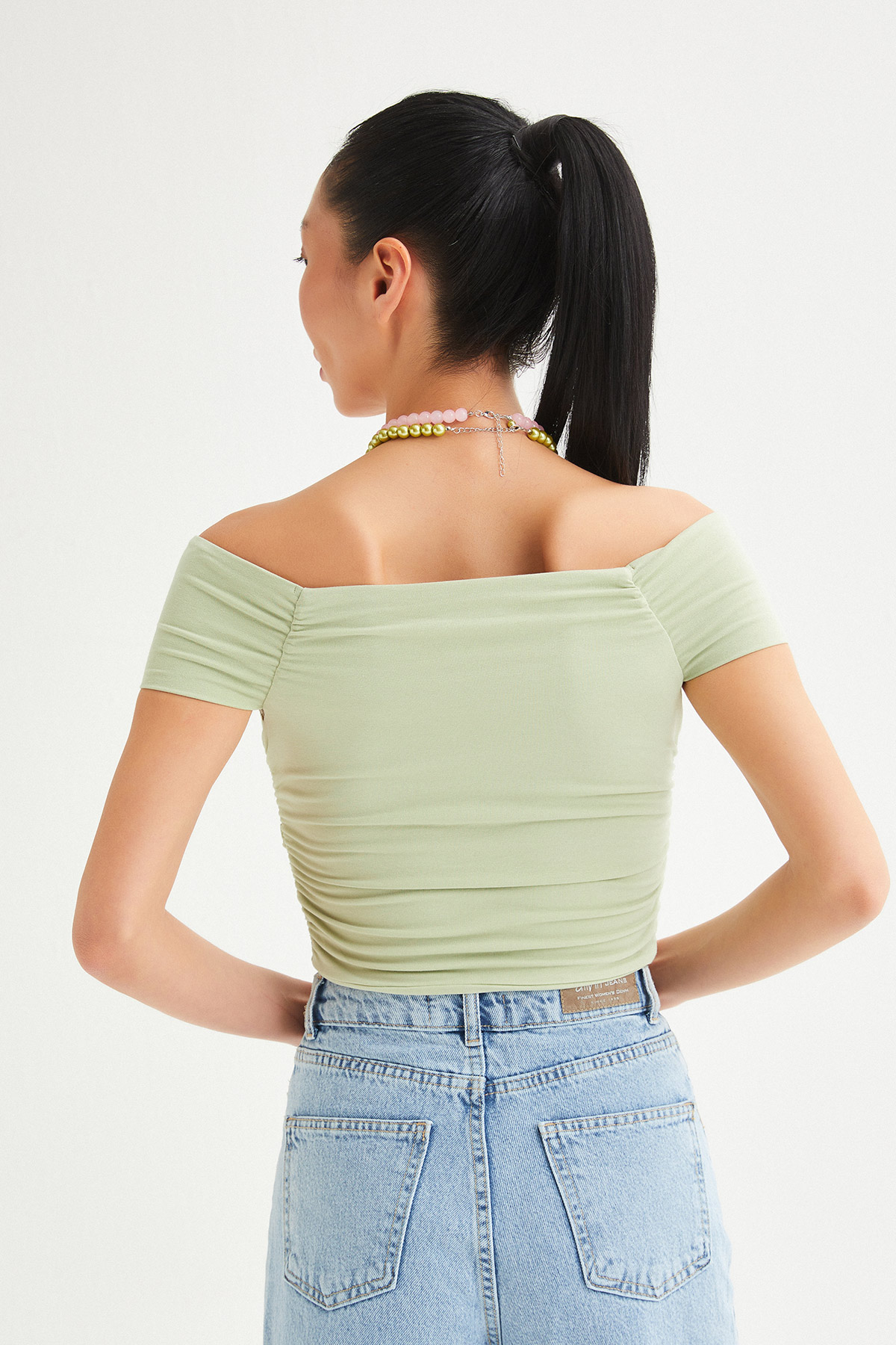 Drapeli Crop Top  | Açelya Okçu 