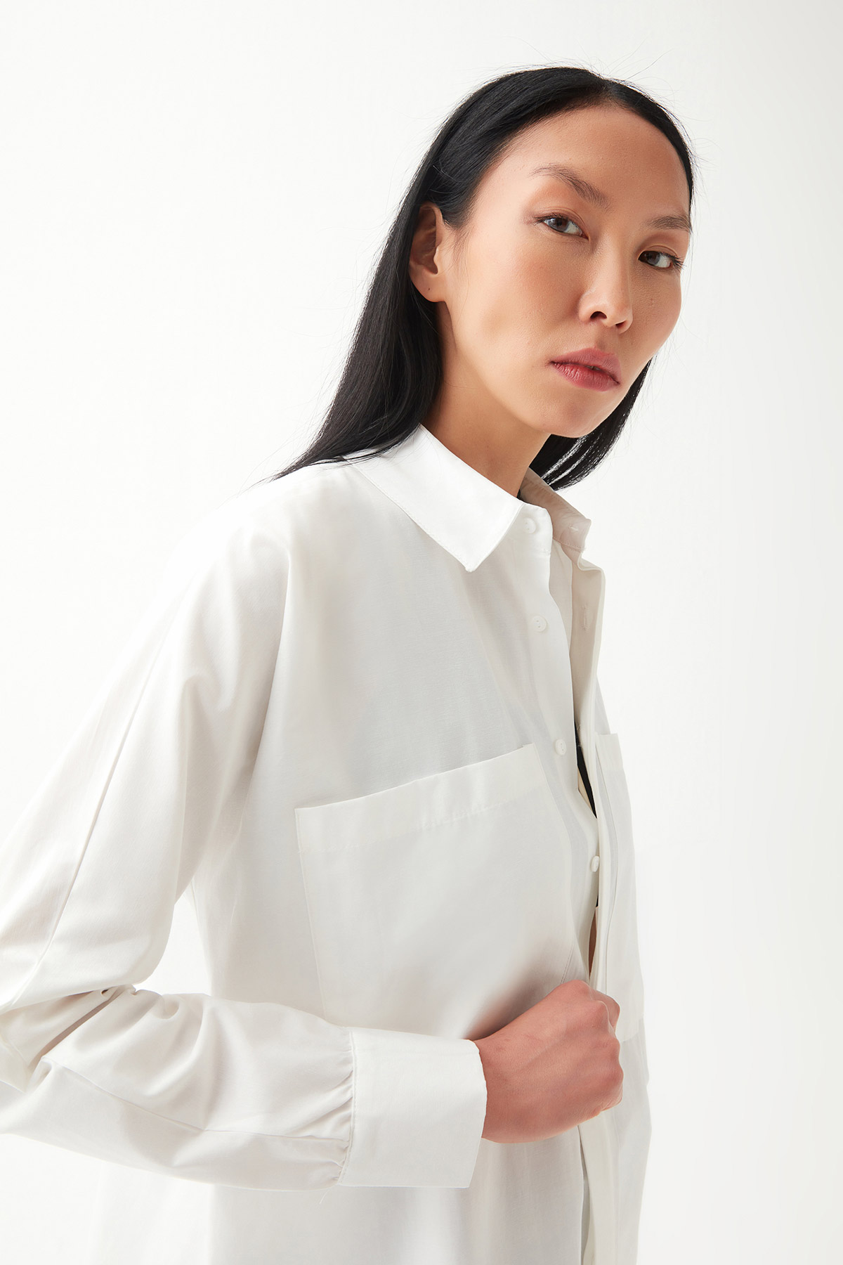 Oversize Torba Cep Gömlek | Açelya Okçu 
