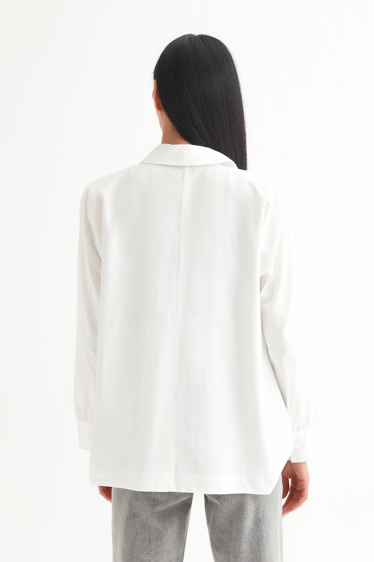 Oversize Torba Cep Gömlek | Açelya Okçu 