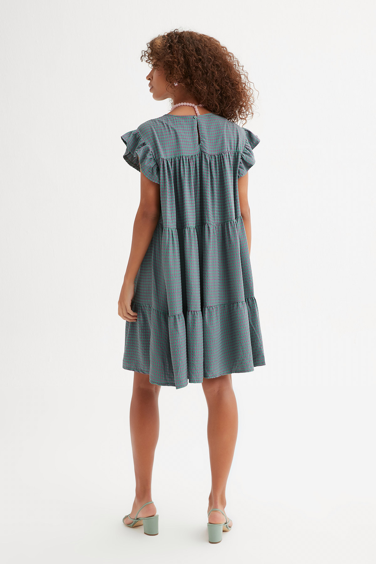 Oversize Pötikare Gofre Elbise | Açelya Okçu 