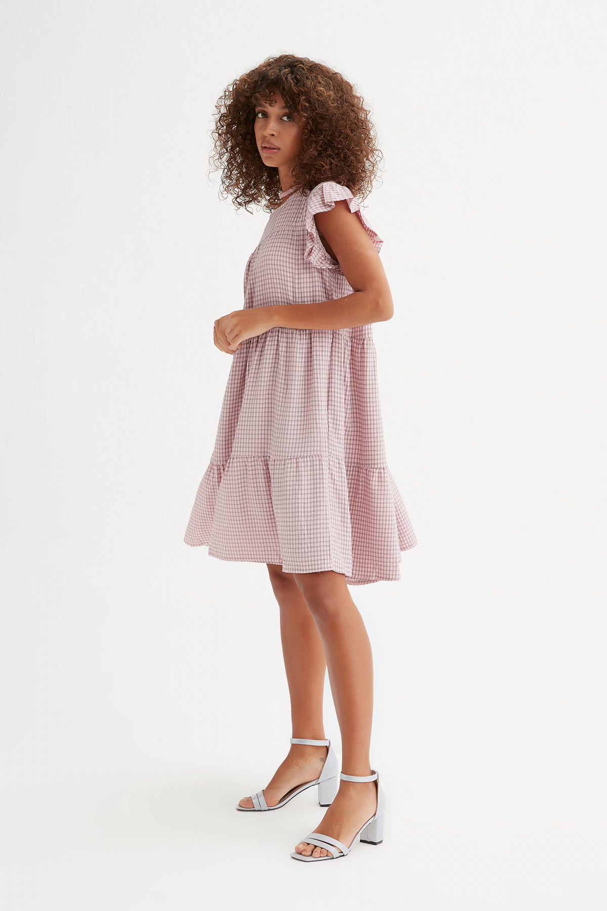 Oversize Pötikare Gofre Elbise | Açelya Okçu 