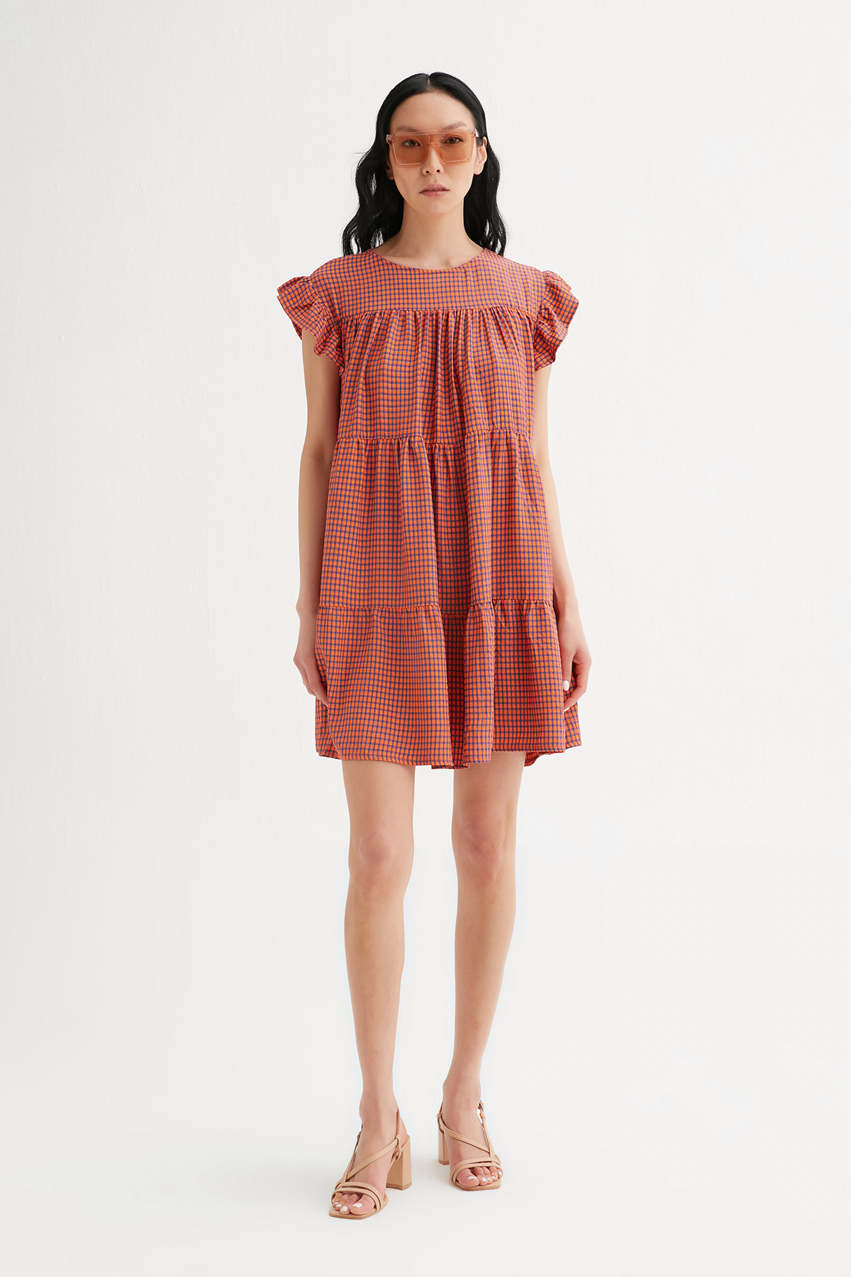 Oversize Pötikare Gofre Elbise | Açelya Okçu 