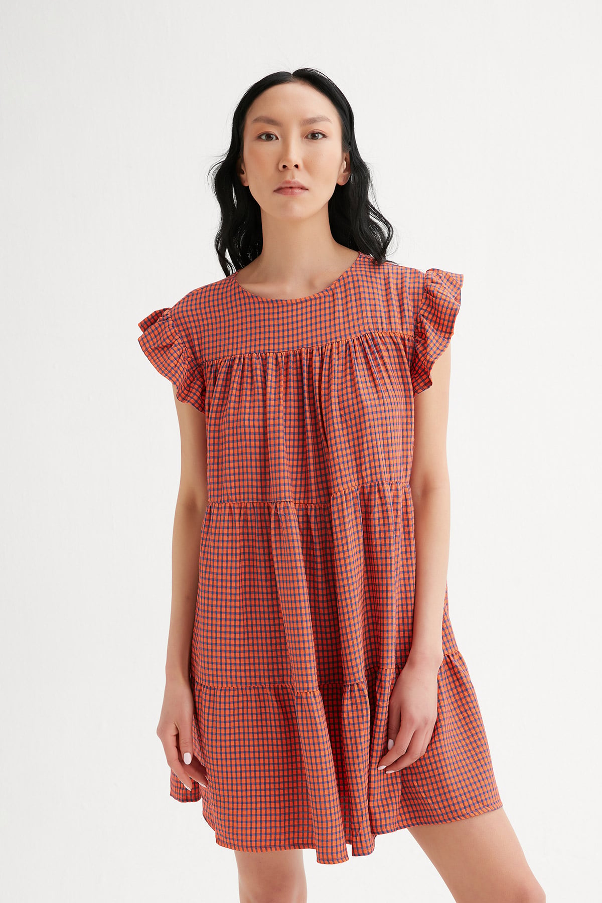 Oversize Pötikare Gofre Elbise | Açelya Okçu 