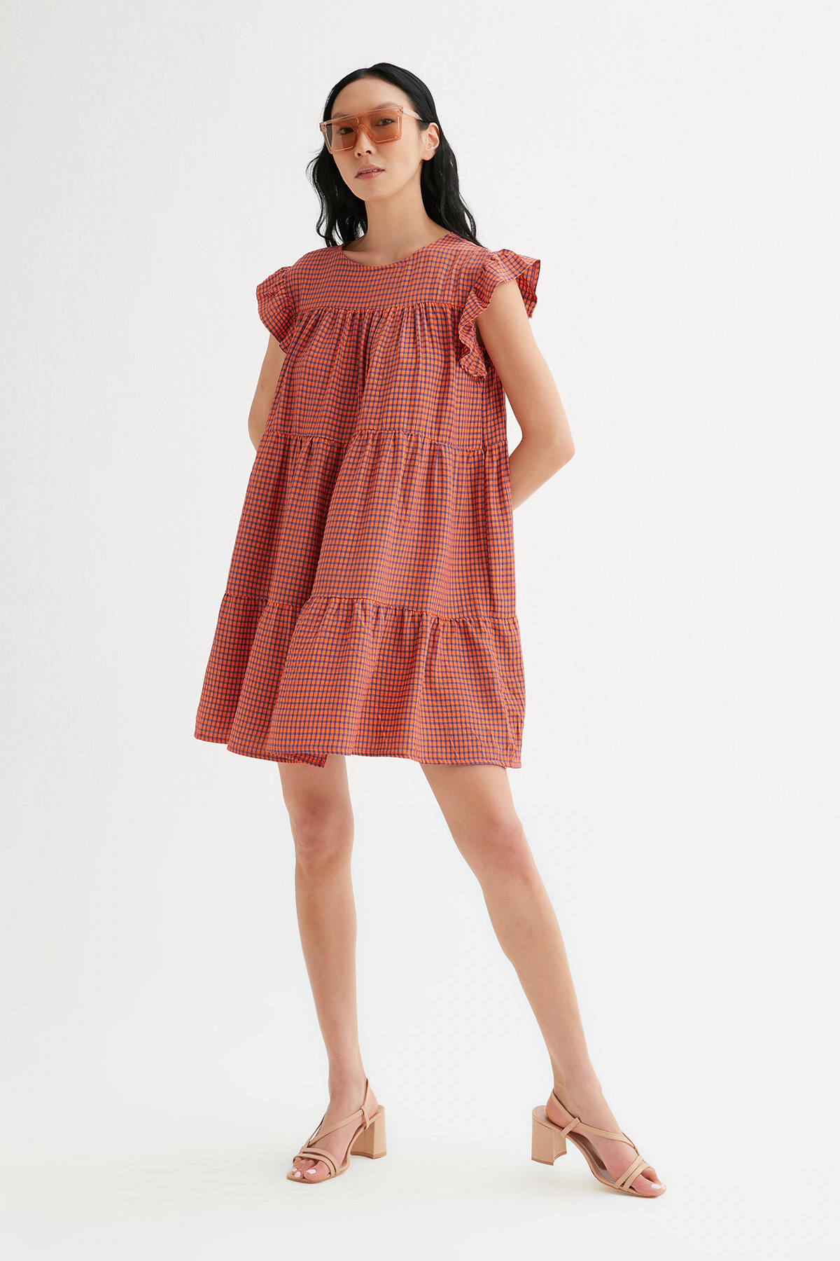 Oversize Pötikare Gofre Elbise | Açelya Okçu 