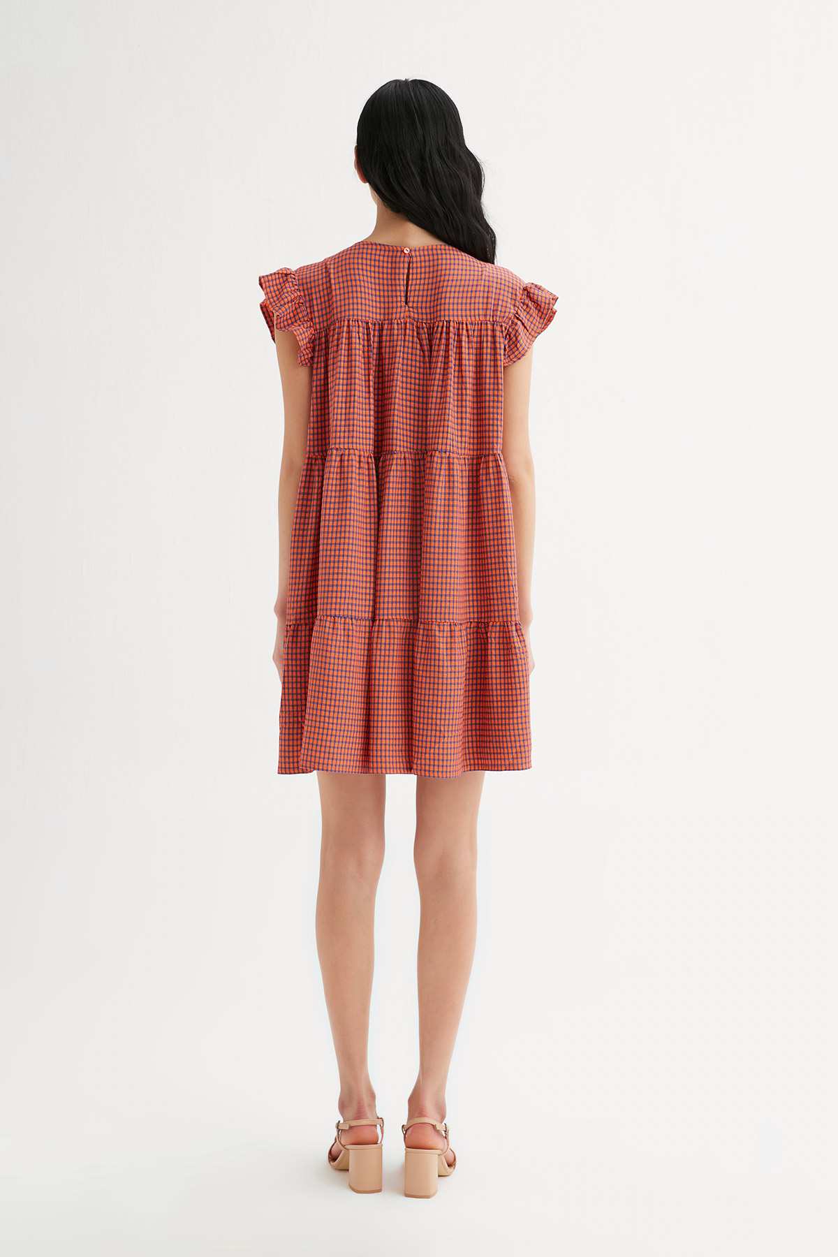 Oversize Pötikare Gofre Elbise | Açelya Okçu 