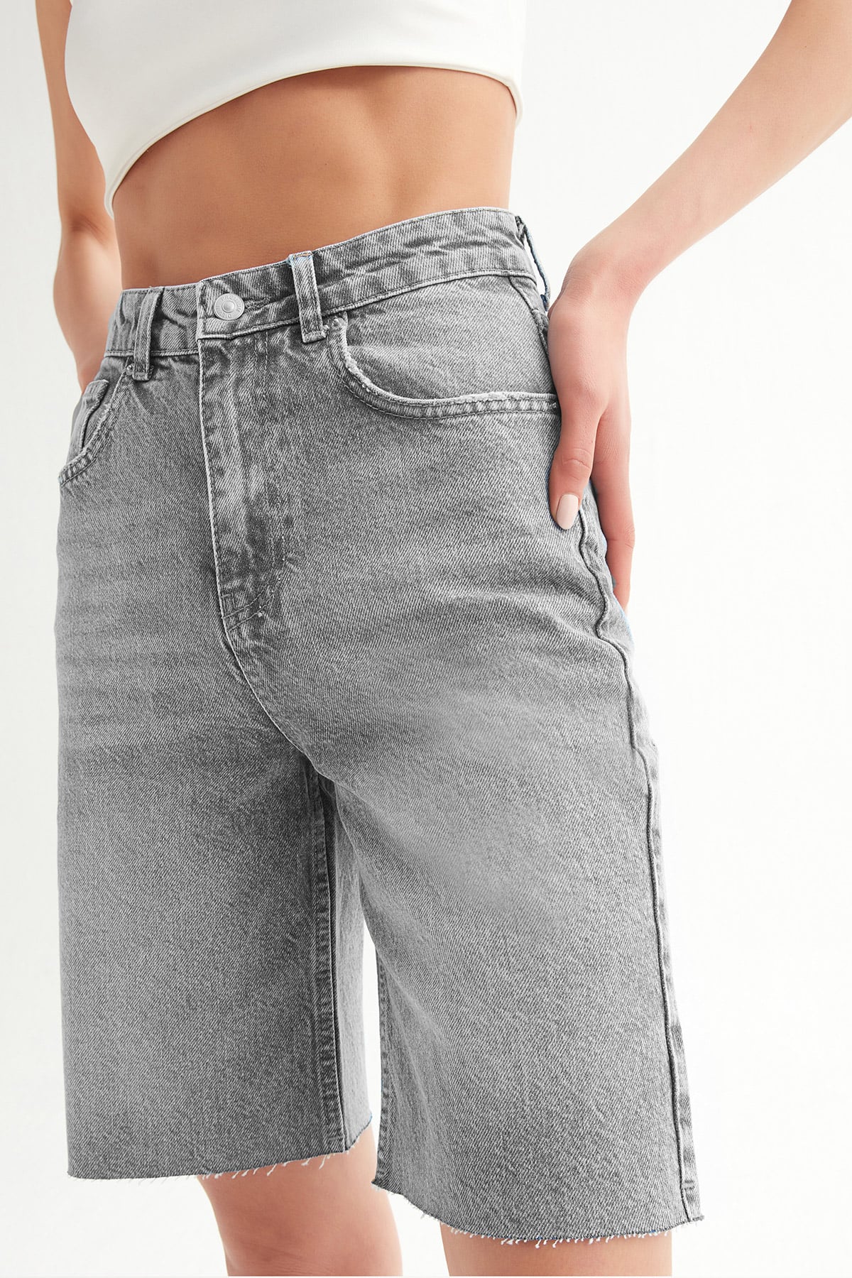 Yüksek Bel Kapri Jean |  