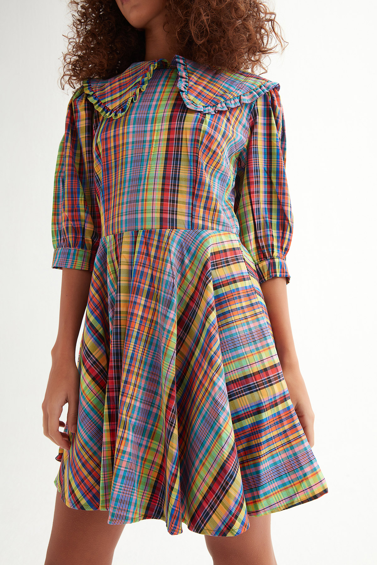 Multi Color Karpuz Kol Elbise | Açelya Okçu 