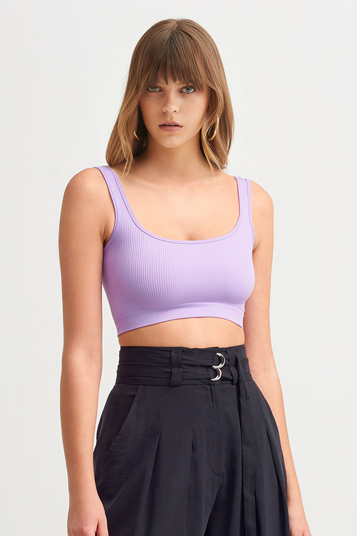 Tactel Fitilli Crop Atlet | Açelya Okçu 