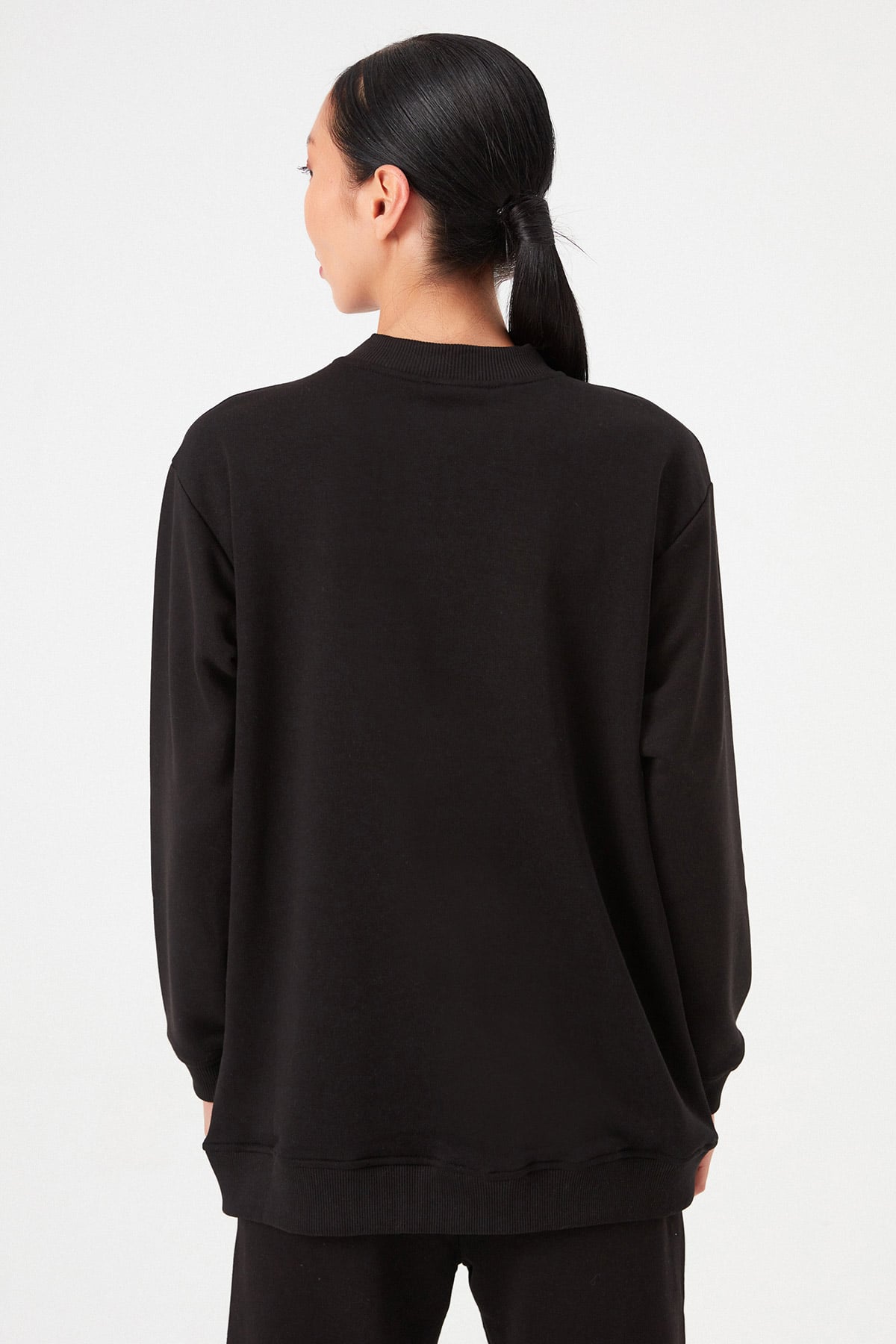 Boyfriend Bisiklet Yaka Sweatshirt |  