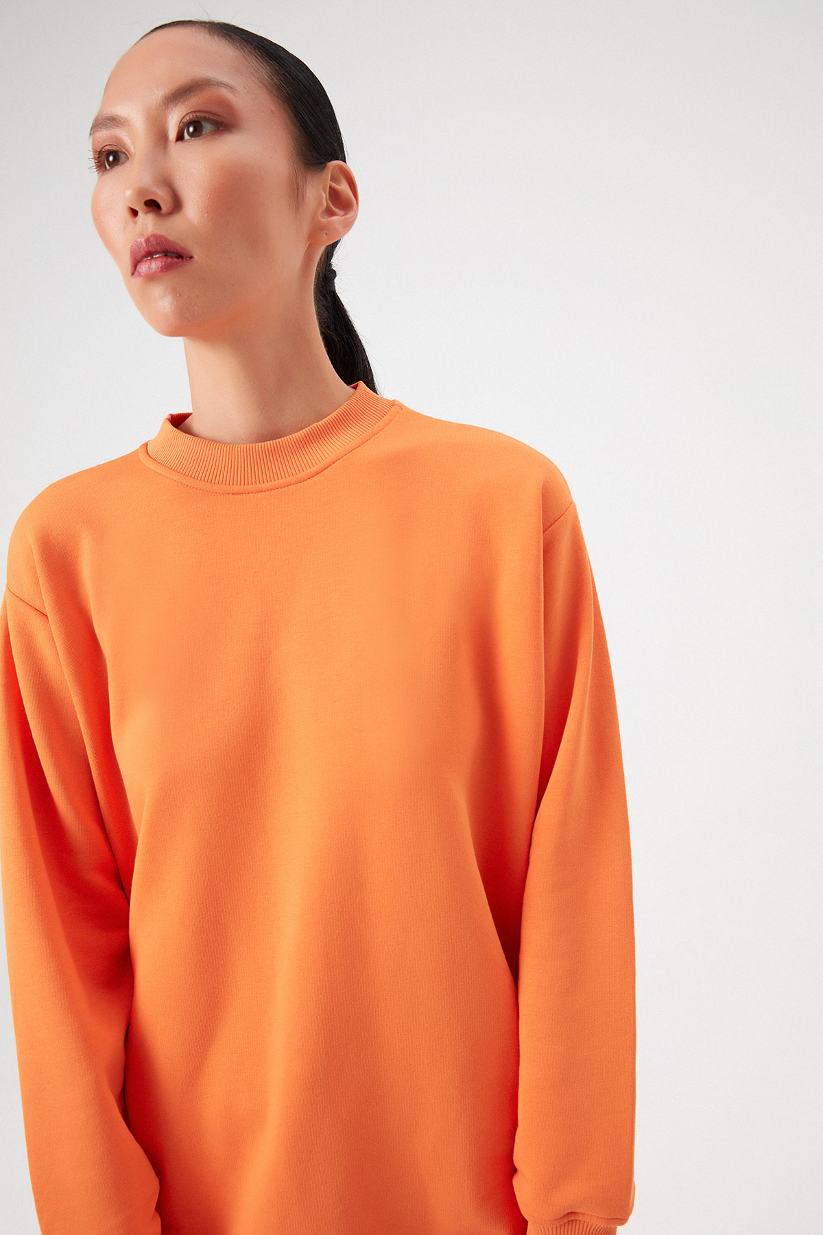 Boyfriend Bisiklet Yaka Sweatshirt |  
