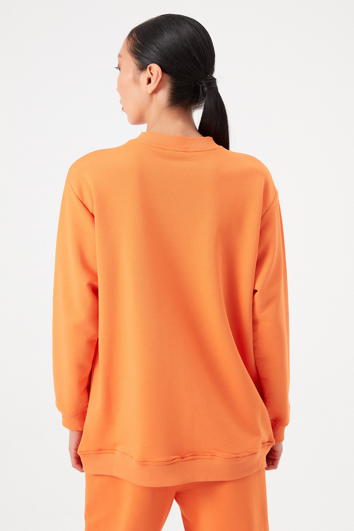 Boyfriend Bisiklet Yaka Sweatshirt |  