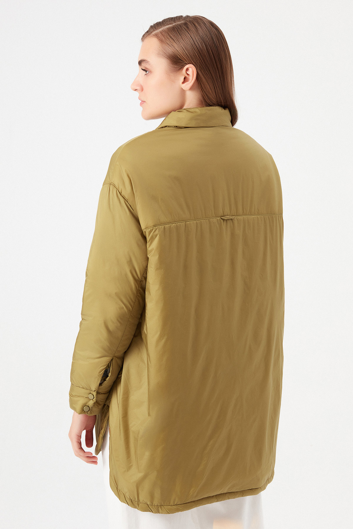 Oversize Cep Detaylı Yağmurluk |  