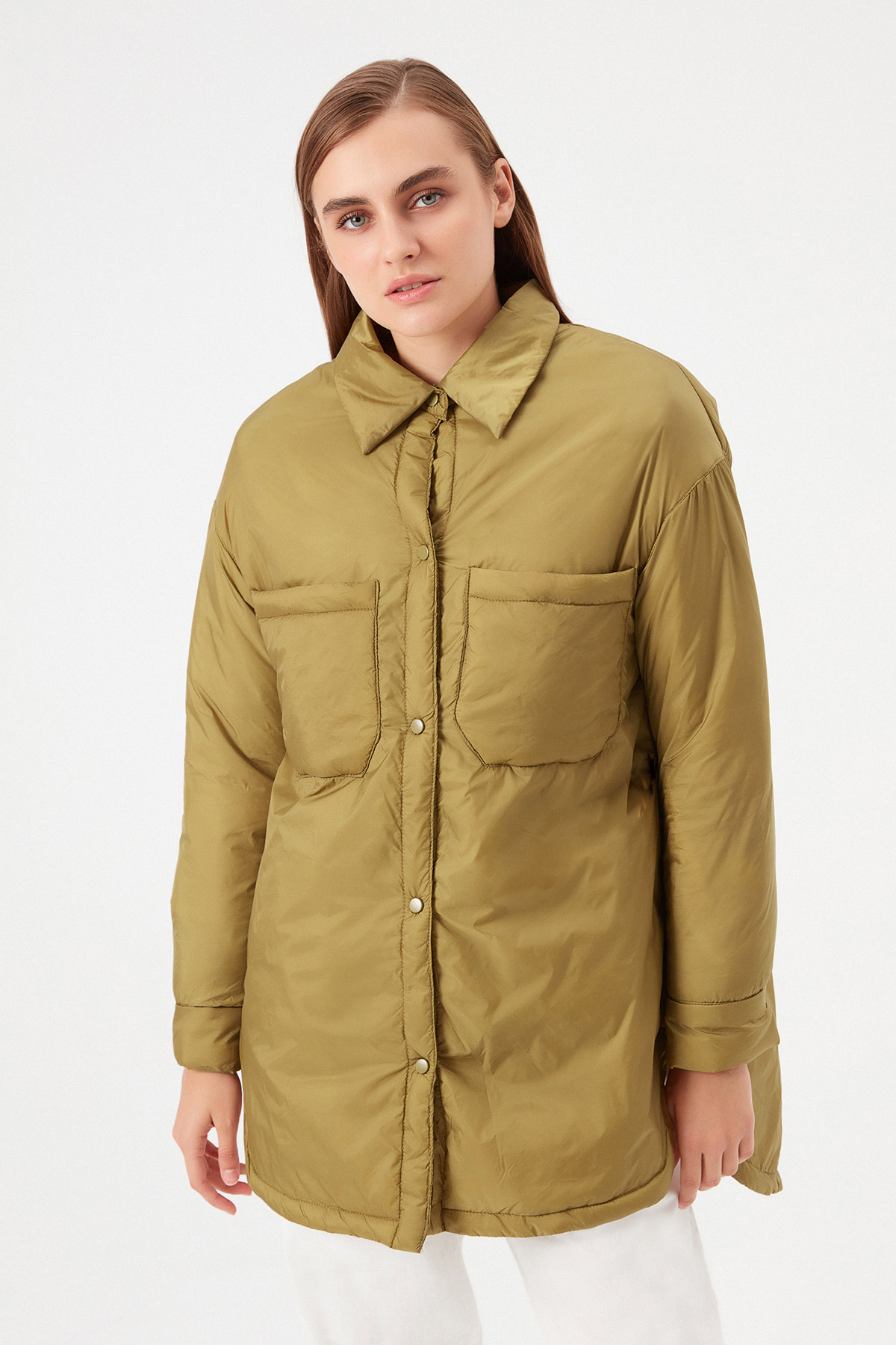 Oversize Cep Detaylı Yağmurluk |  