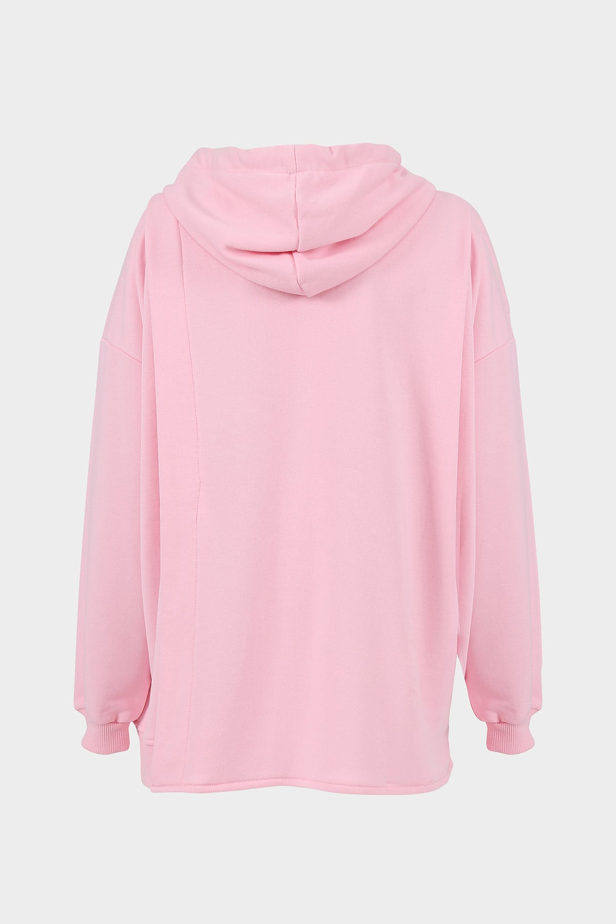 Oversize Asimetrik Kapüşonlu Sweat |  