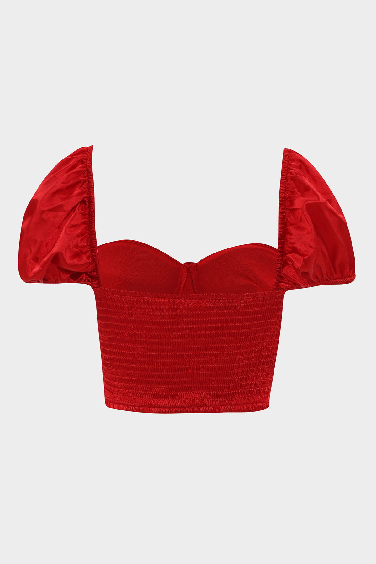 Gipeli Saten Balenli Crop  | Açelya Okçu 