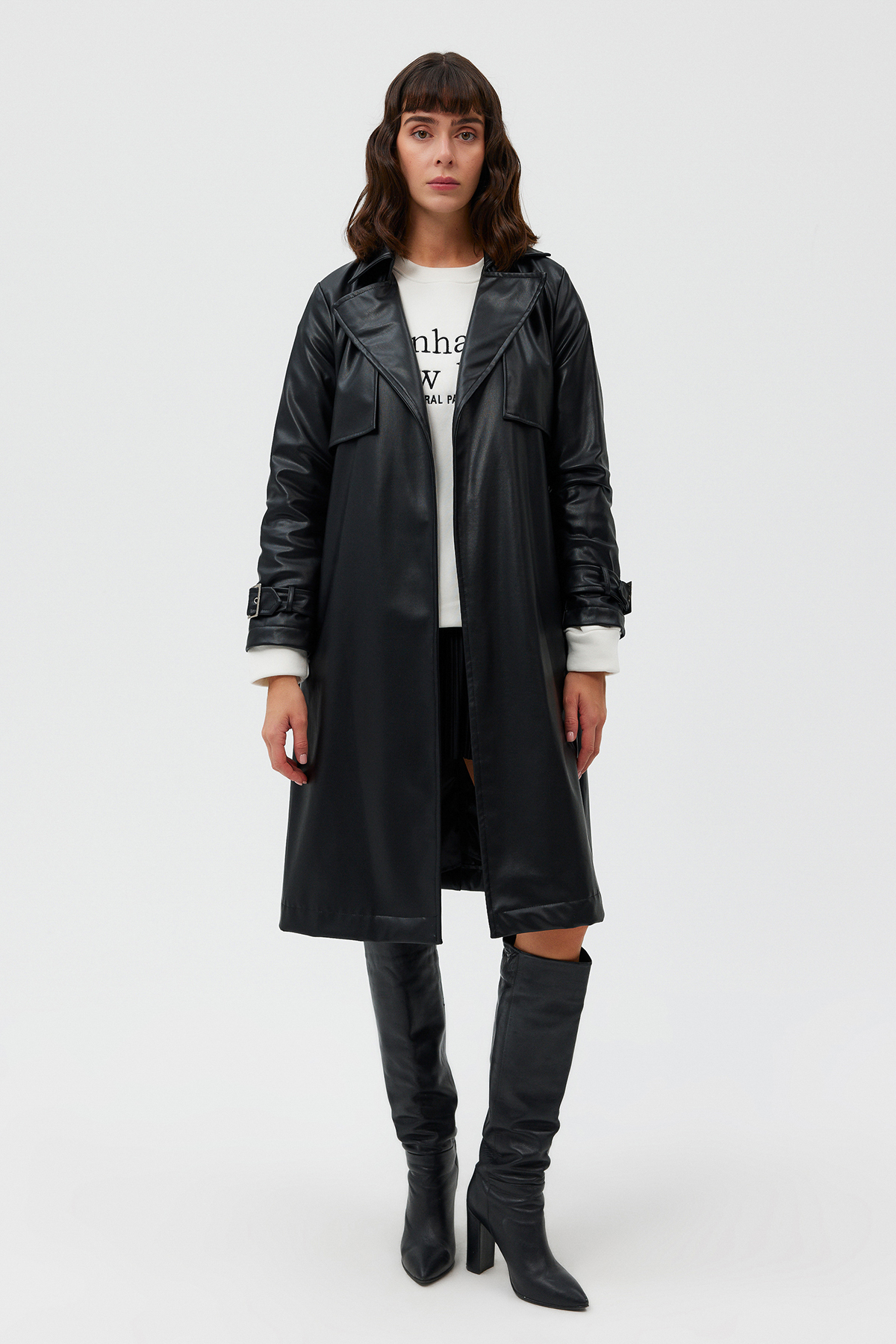 MANHATTAN Sloganlı Bisiklet Yaka Şardonlu Sweatshirt  | Açelya Okçu 