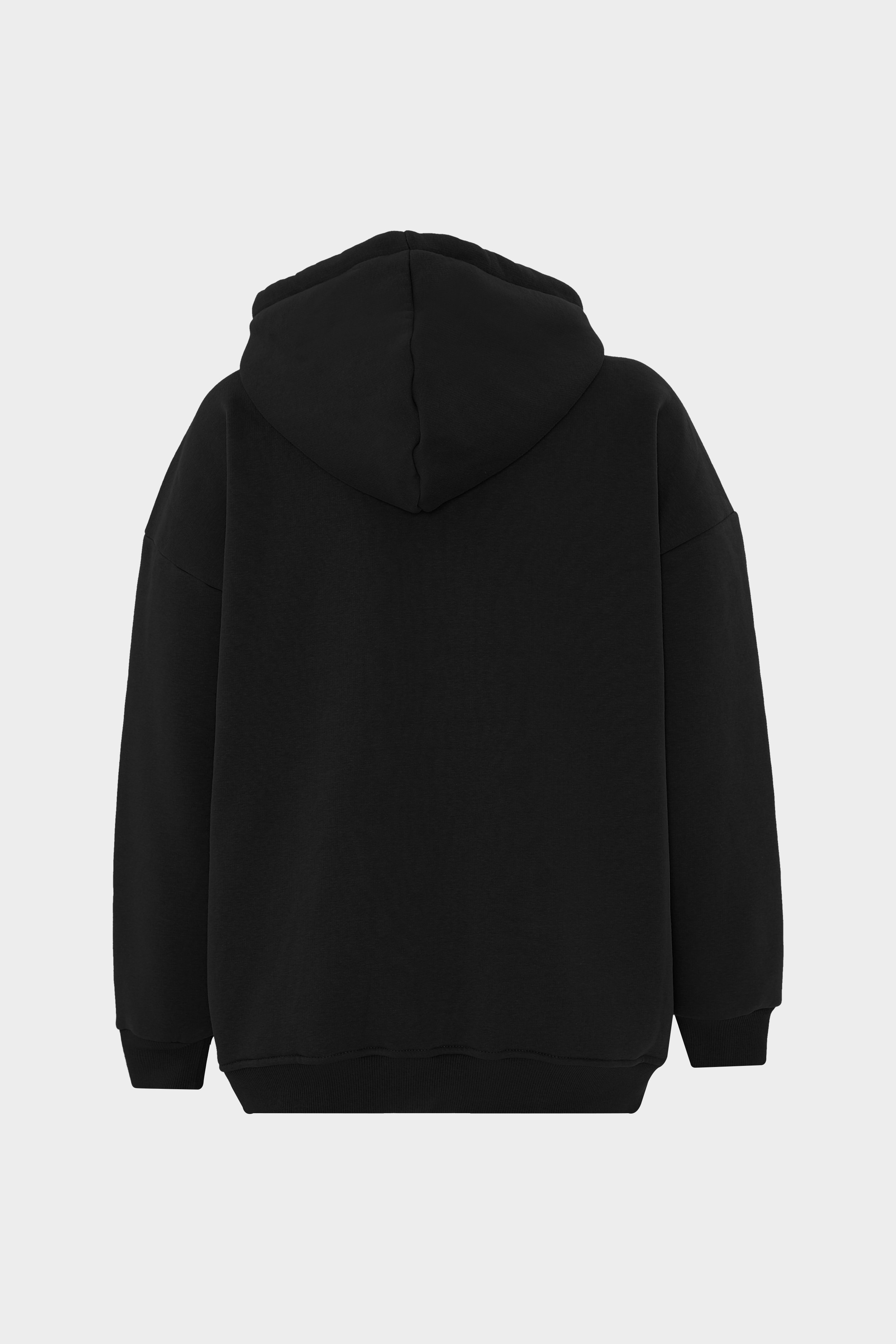 Oversize Kapüşonlu Morning Sloganlı Sweatshirt |  