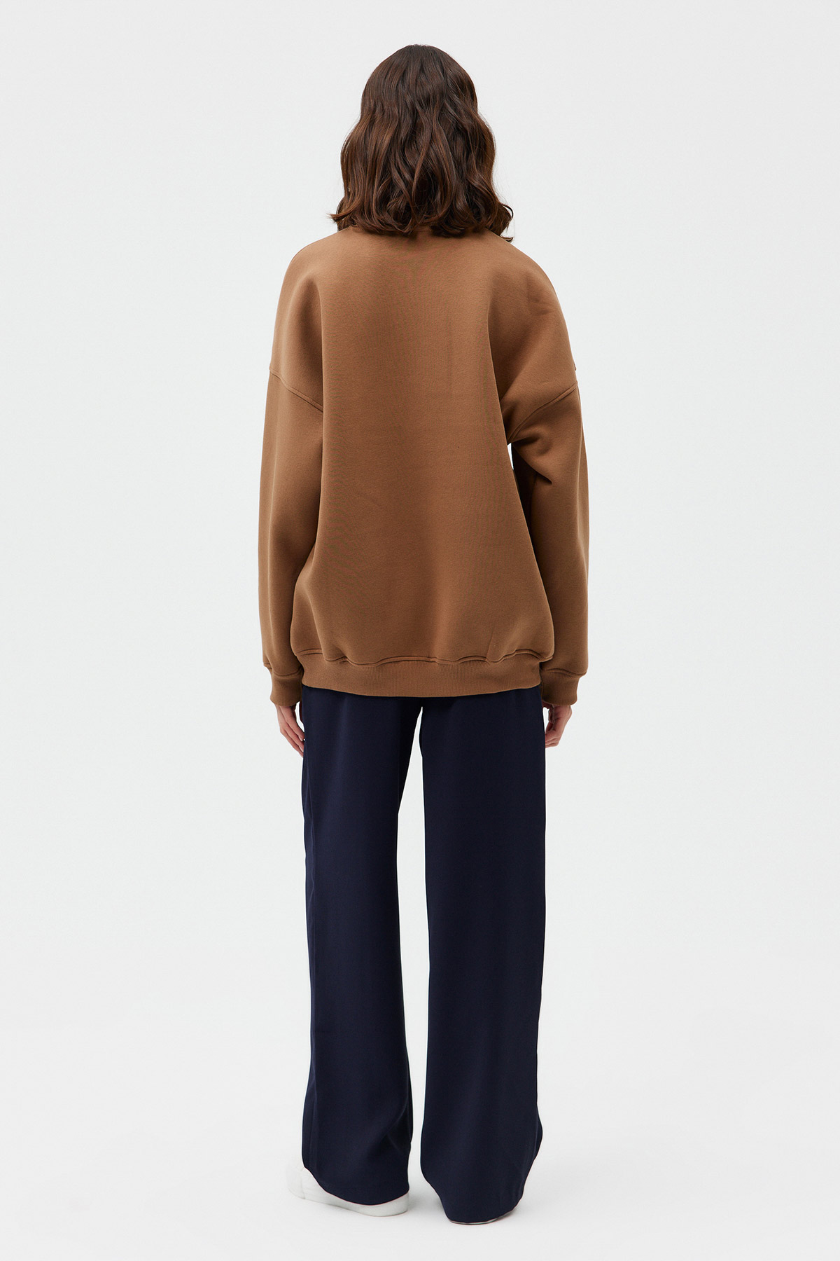Oversize New York Sloganlı Sweatshirt | Açelya Okçu 