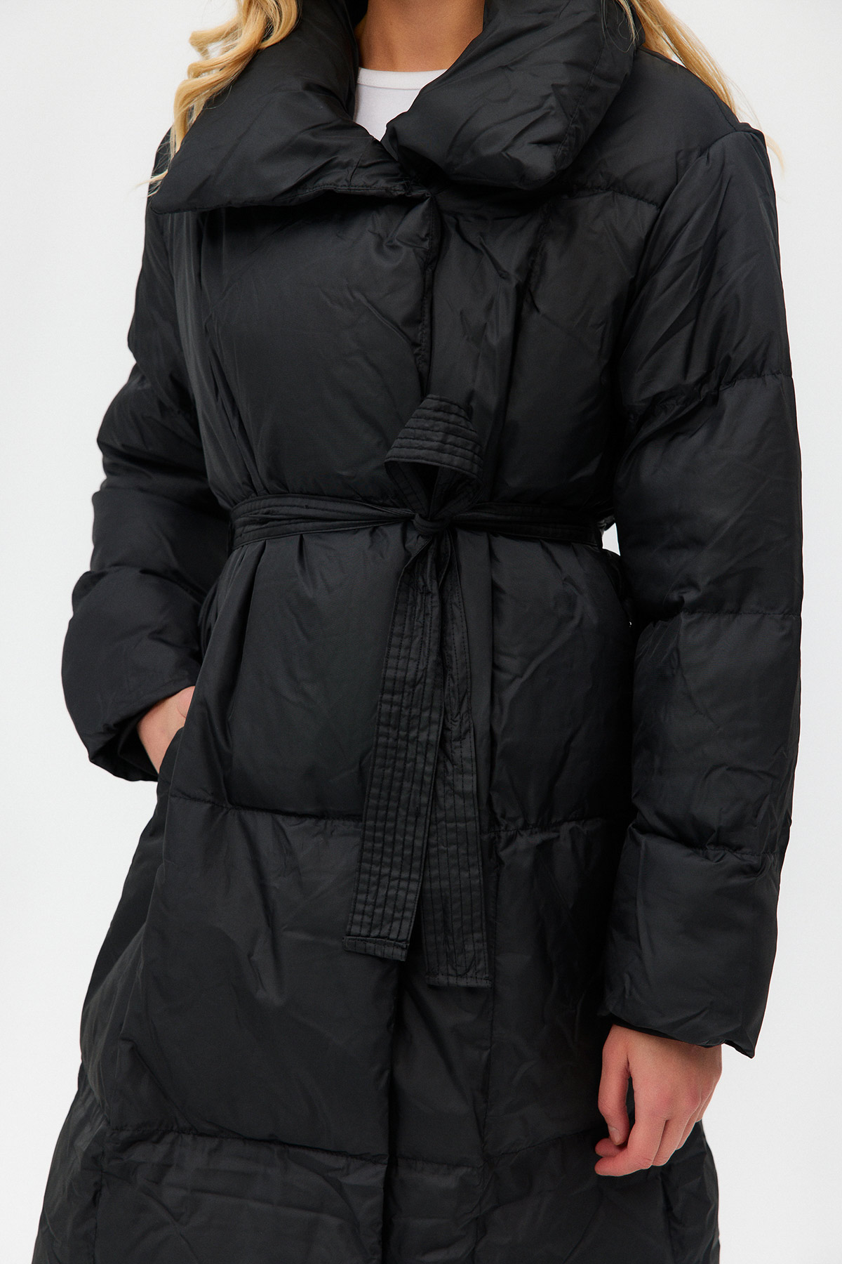Oversize Premium Dolum Uzun Şişme Mont | Açelya Okçu 
