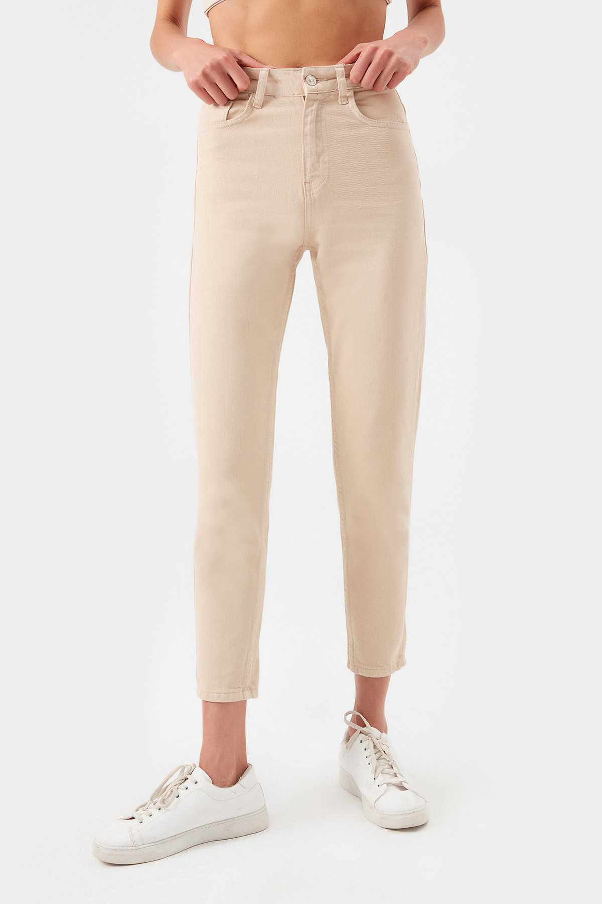 Yüksek Bel Straight Fit Jean Pantolon | Açelya Okçu 