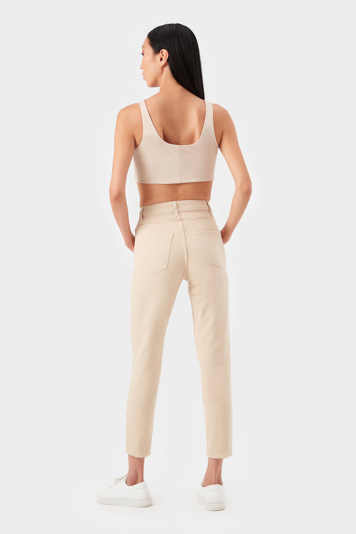 Yüksek Bel Straight Fit Jean Pantolon | Açelya Okçu 