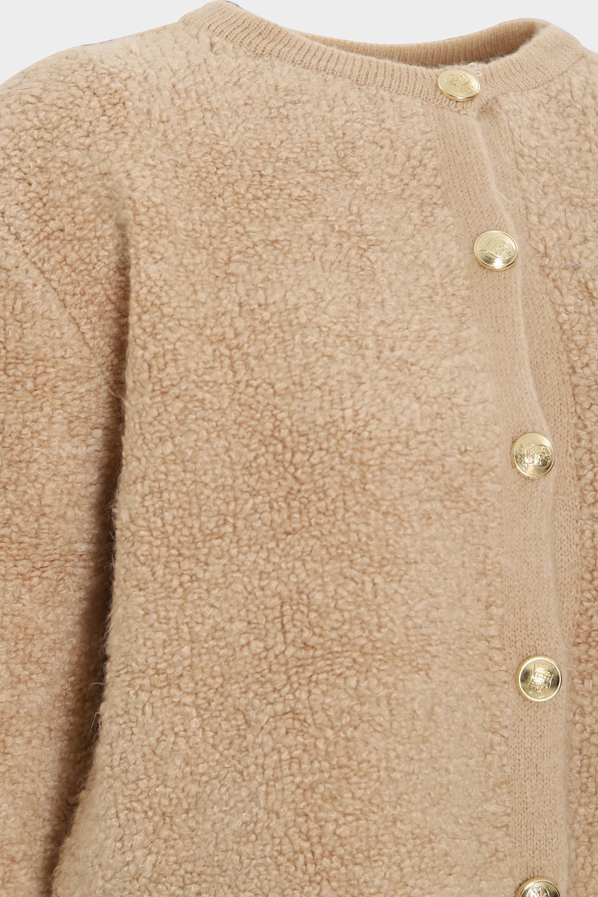 Premium Bisiklet Yaka Teddy Yün Hırka |  