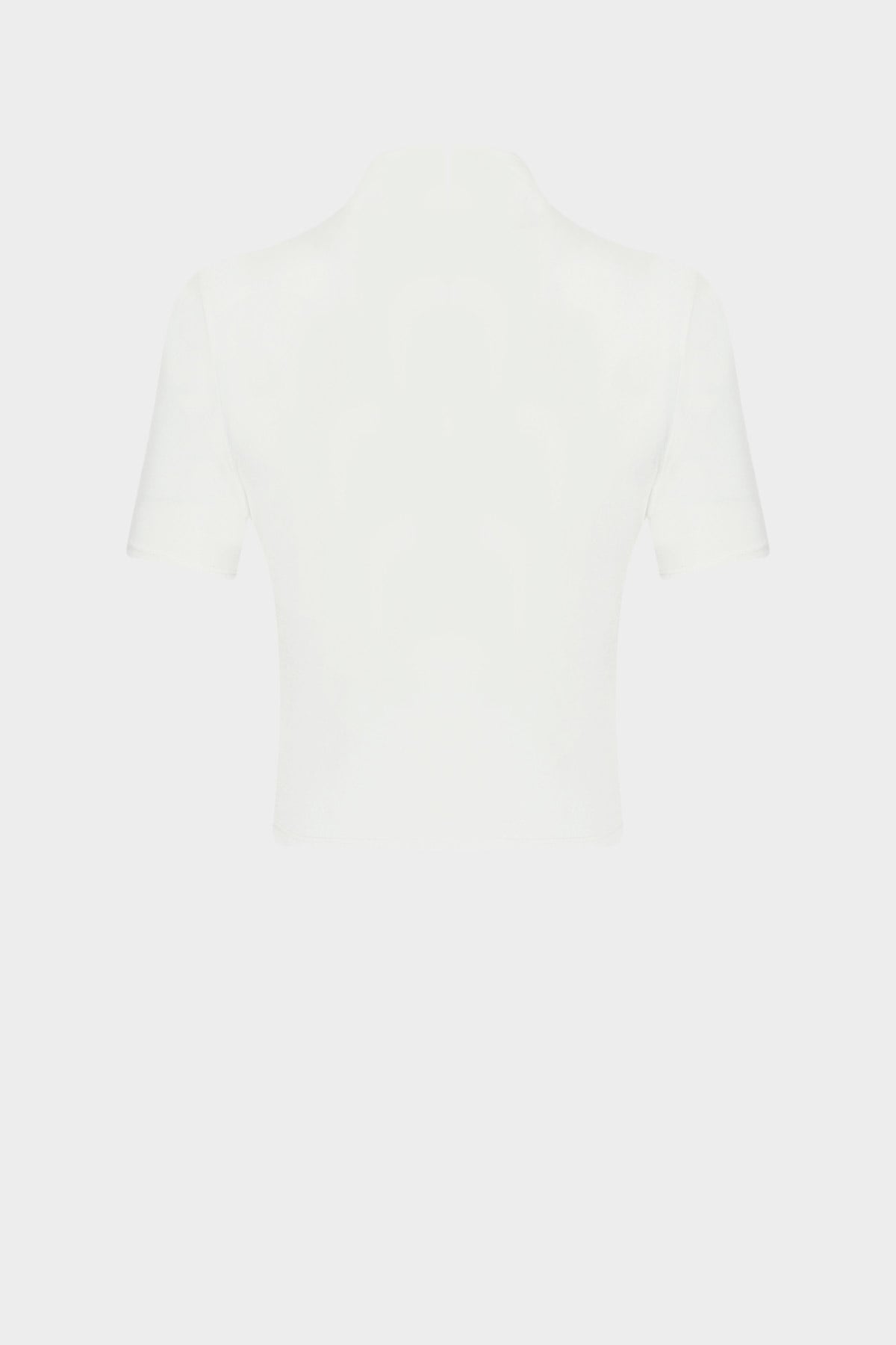 Tek Omuz Drapeli Yarım Kollu Crop Sandy Bluz |  