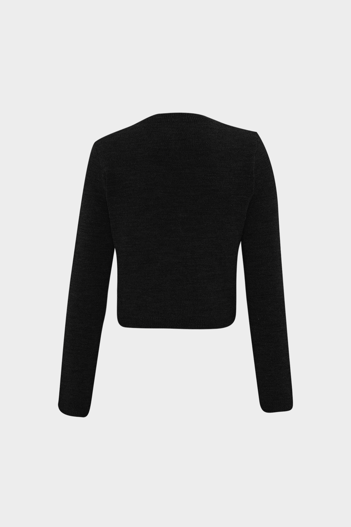 Bisiklet Yaka Cut Out Düğme Detaylı Slim Kadın Triko Kazak | Açelya Okçu 