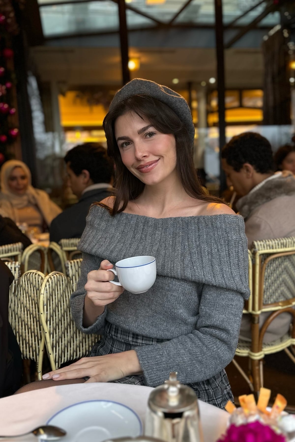 Premium Madonna Yaka Yün Kadın Triko Kazak |  