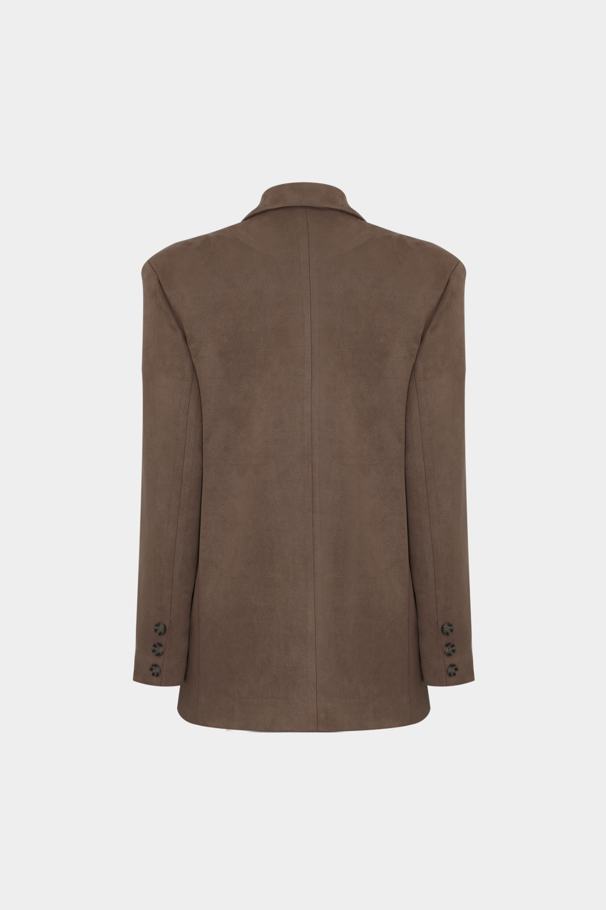 Premium Oversize Çift Düğme Blazer Kadın Süet Ceket |  
