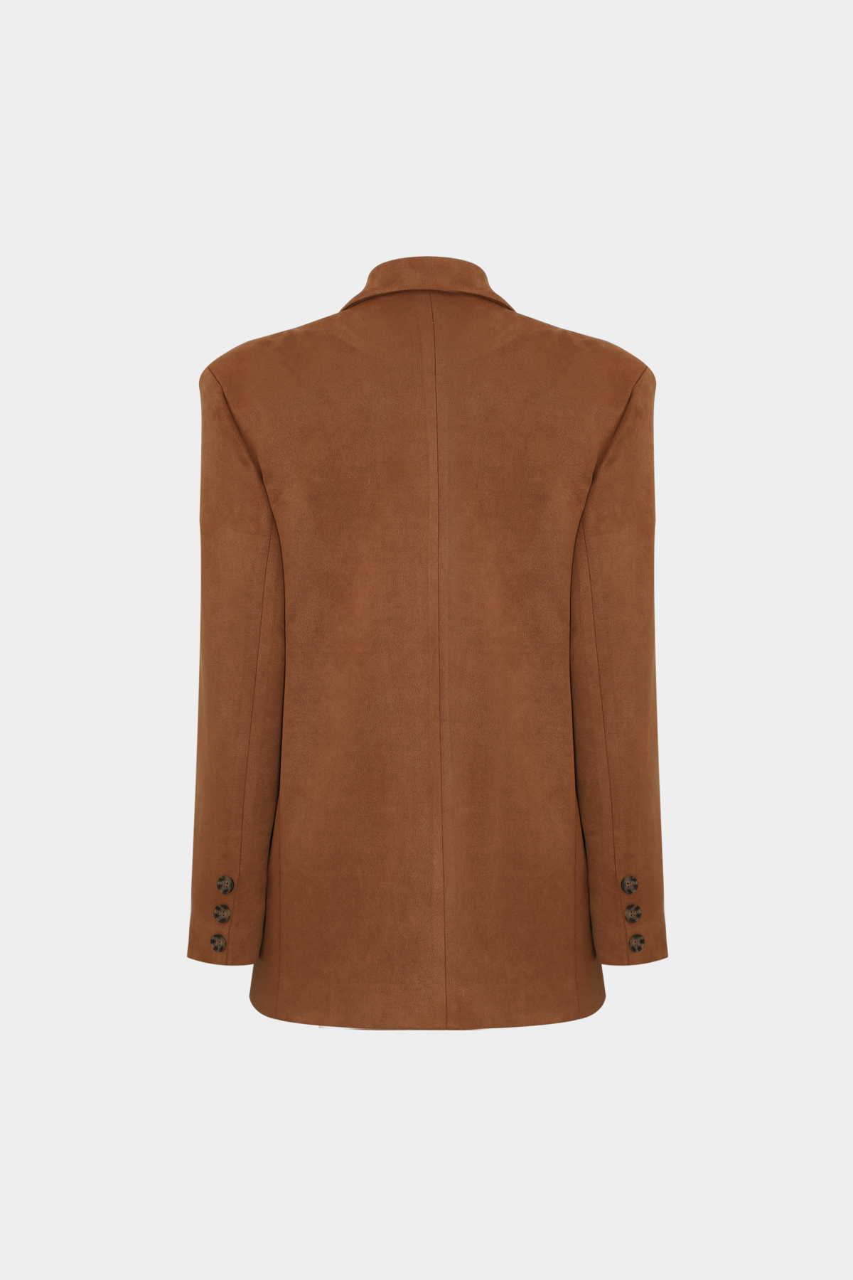 Premium Oversize Çift Düğme Blazer Kadın Süet Ceket |  