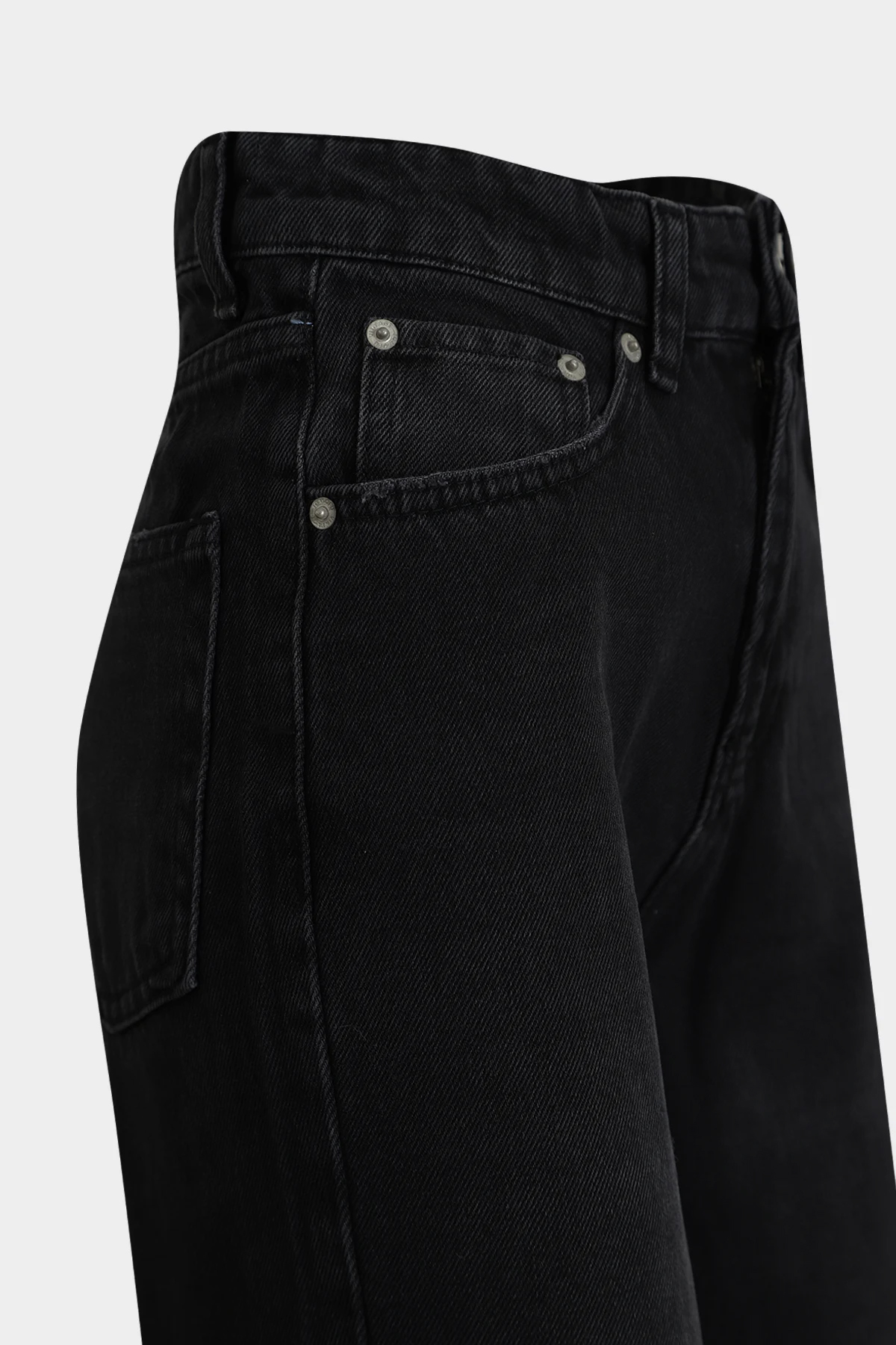 High Waist Straight Leg Düz Paça Dikişsiz Jean | Açelya Okçu 