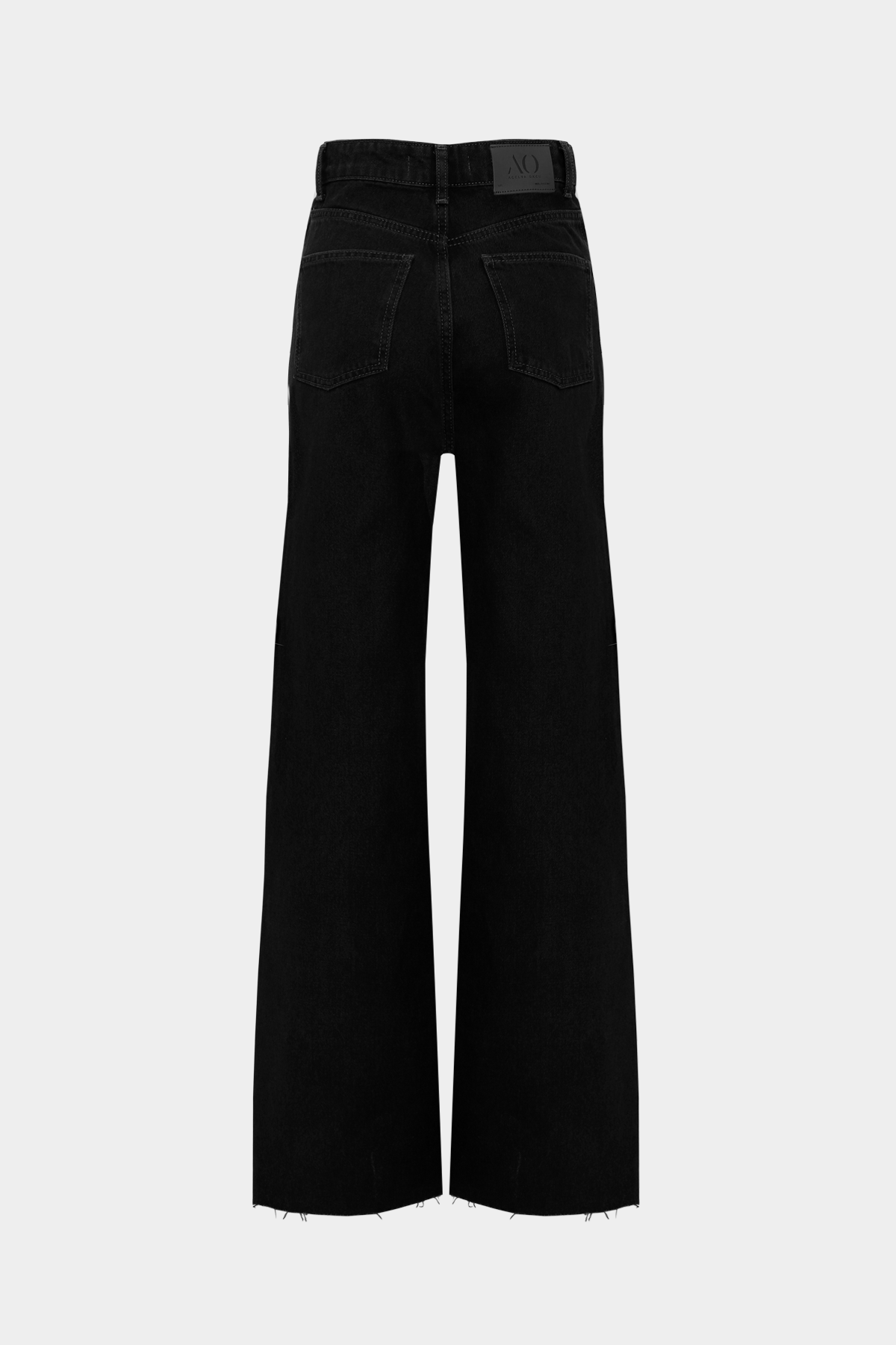 High Waist Wide Leg Kar Yıkama Geniş Paça Dikişsiz Jean |  