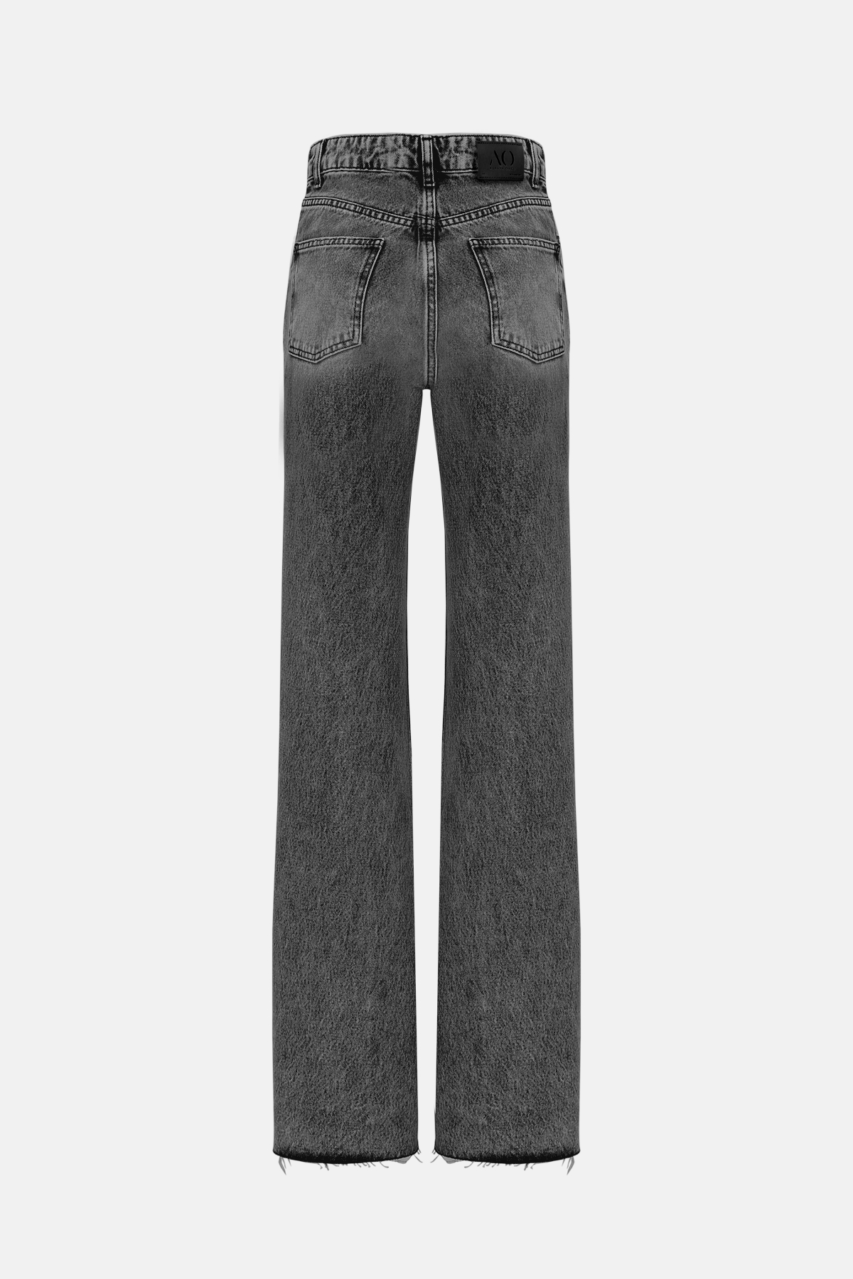 High Waist Wide Leg Kar Yıkama Geniş Paça Dikişsiz Jean |  