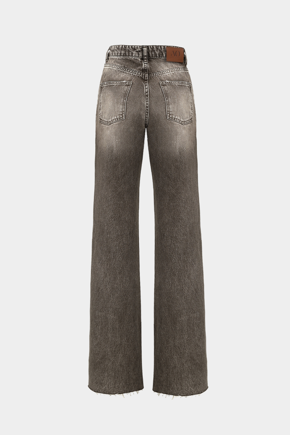 High Waist Wide Leg Kar Yıkama Geniş Paça Dikişsiz Jean |  