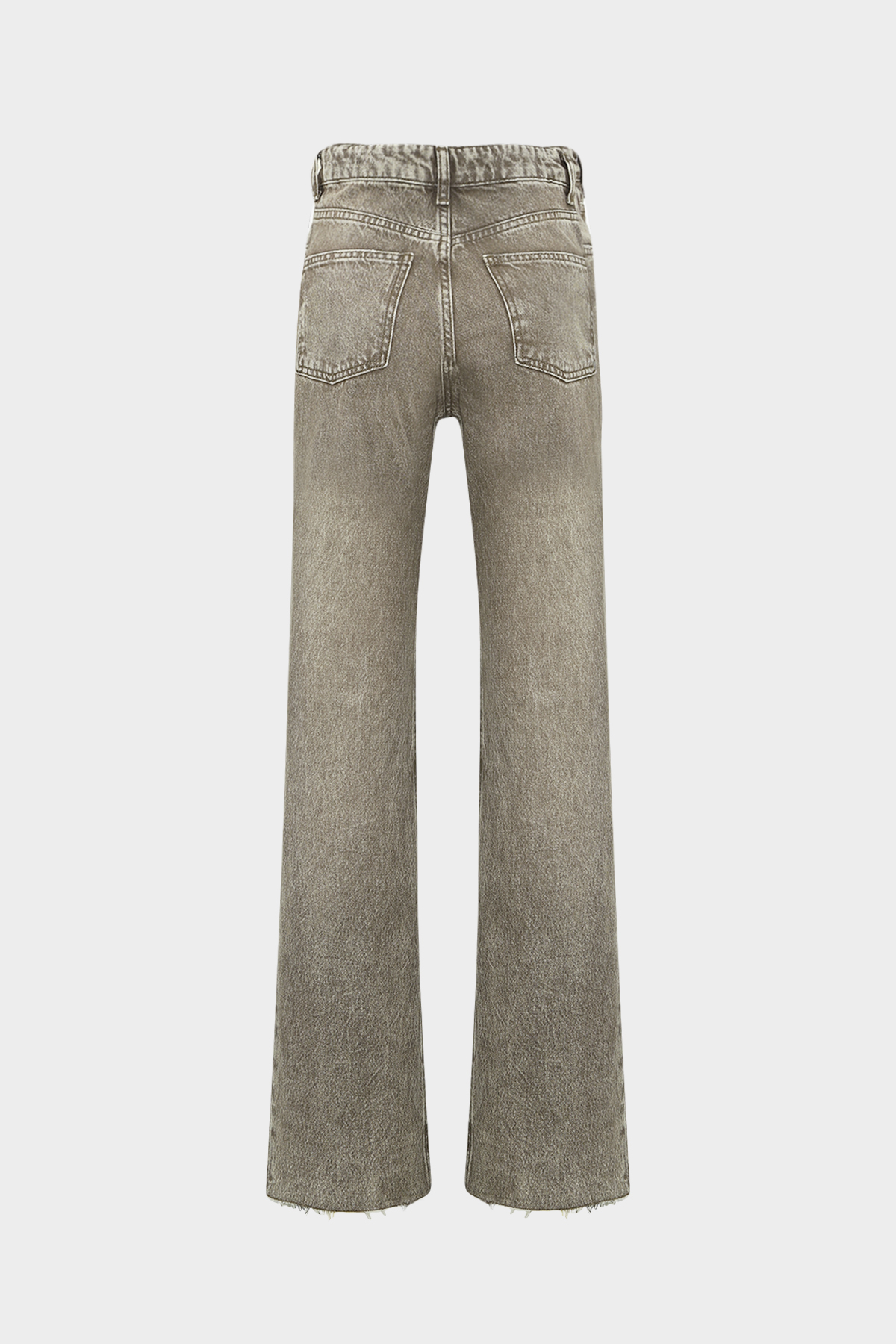 High Waist Wide Leg Kar Yıkama Geniş Paça Dikişsiz Jean |  
