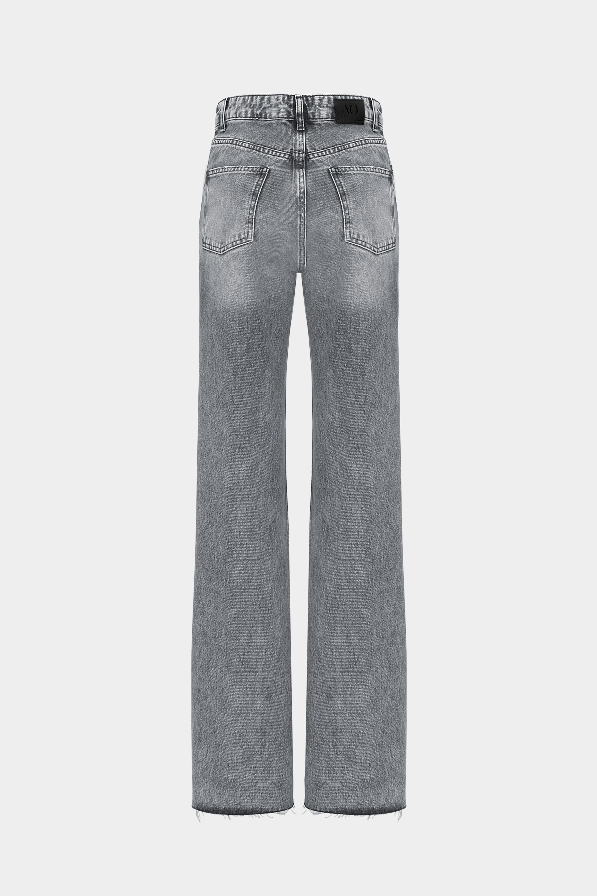 High Waist Wide Leg Kar Yıkama Geniş Paça Dikişsiz Jean |  