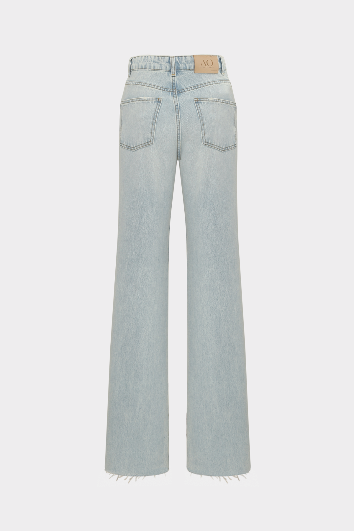 High Waist Wide Leg Kar Yıkama Geniş Paça Dikişsiz Jean |  