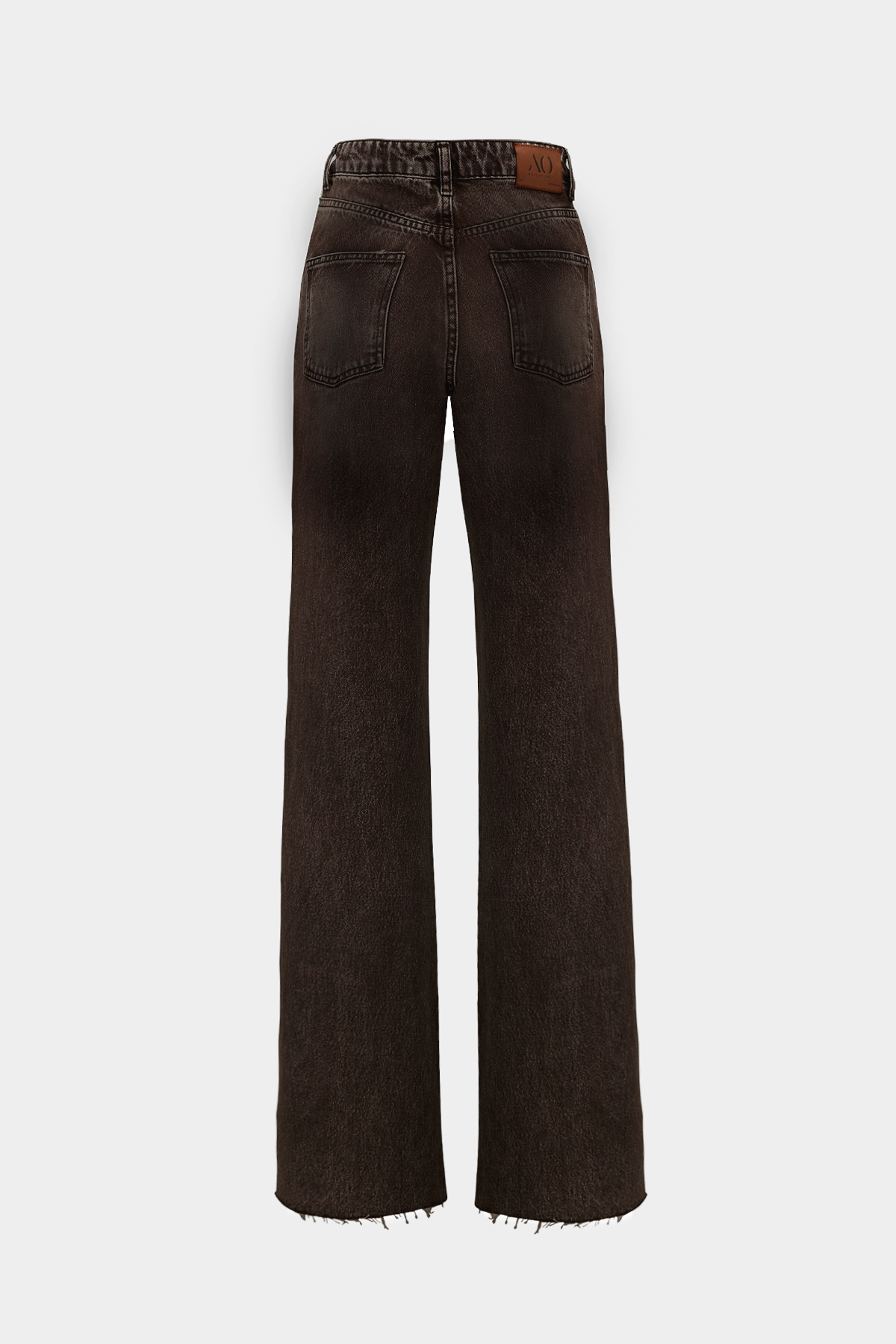 High Waist Wide Leg Kar Yıkama Geniş Paça Dikişsiz Jean |  