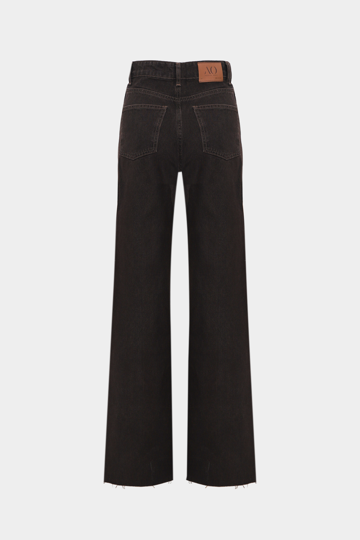 High Waist Wide Leg Kar Yıkama Geniş Paça Dikişsiz Jean |  