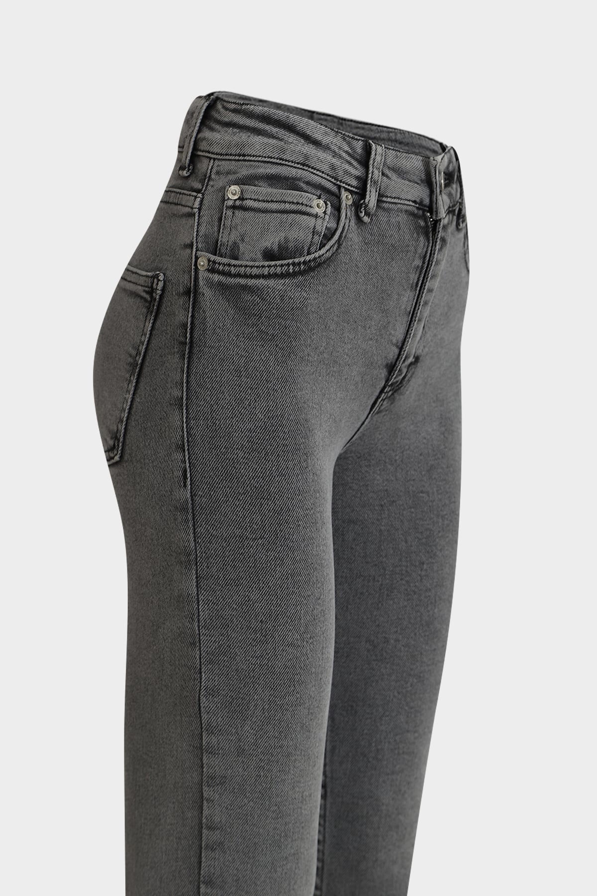 High Waist Flare Leg Full Length Stretch  Jean | Açelya Okçu 