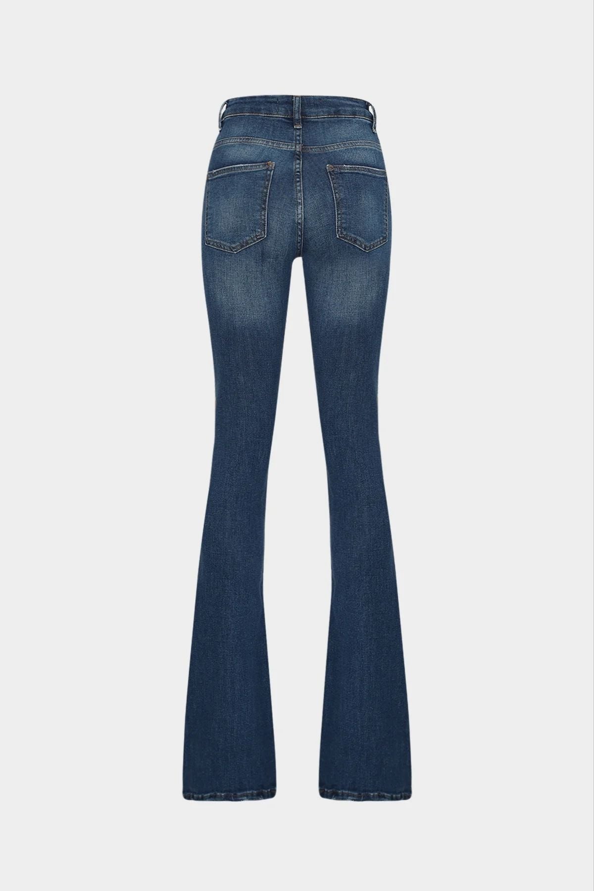 High Waist Flare Leg Full Length Stretch  Jean | Açelya Okçu 