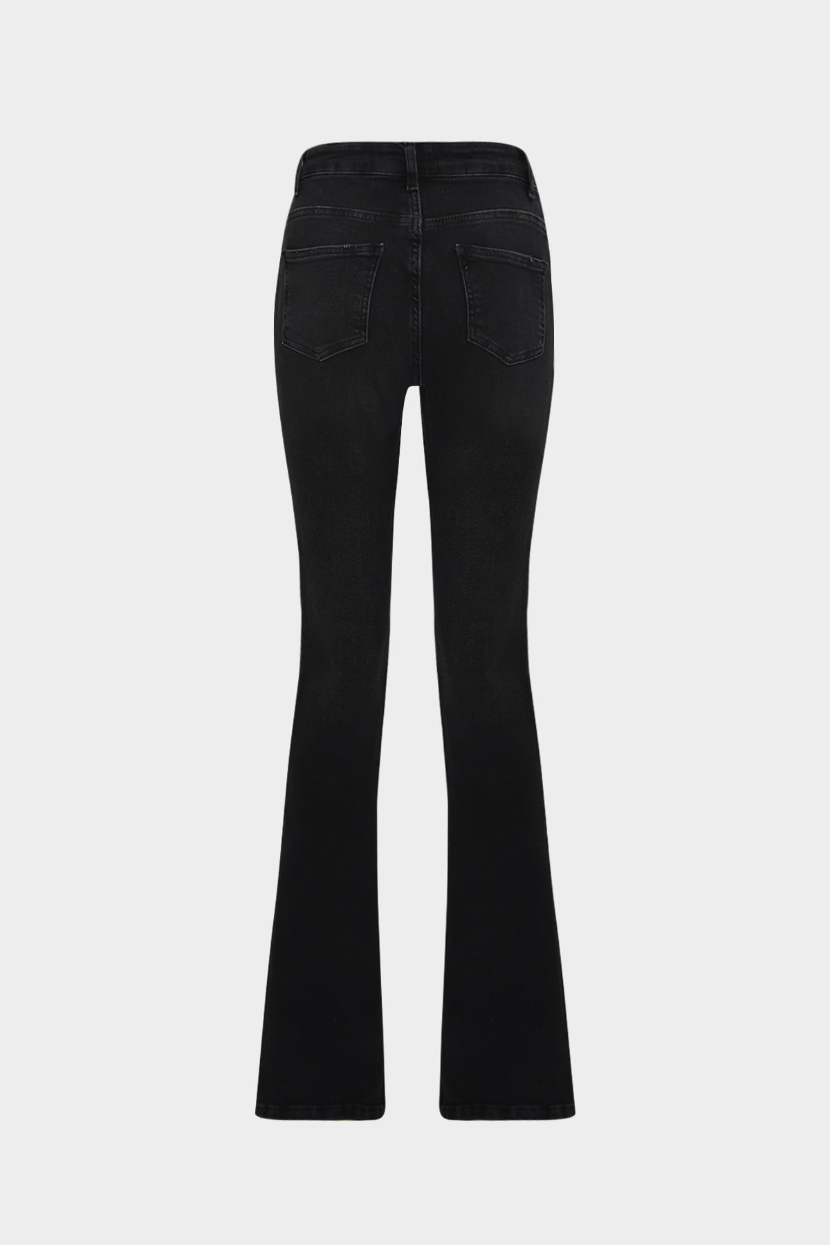 High Waist Flare Leg Full Length Stretch Jean |  