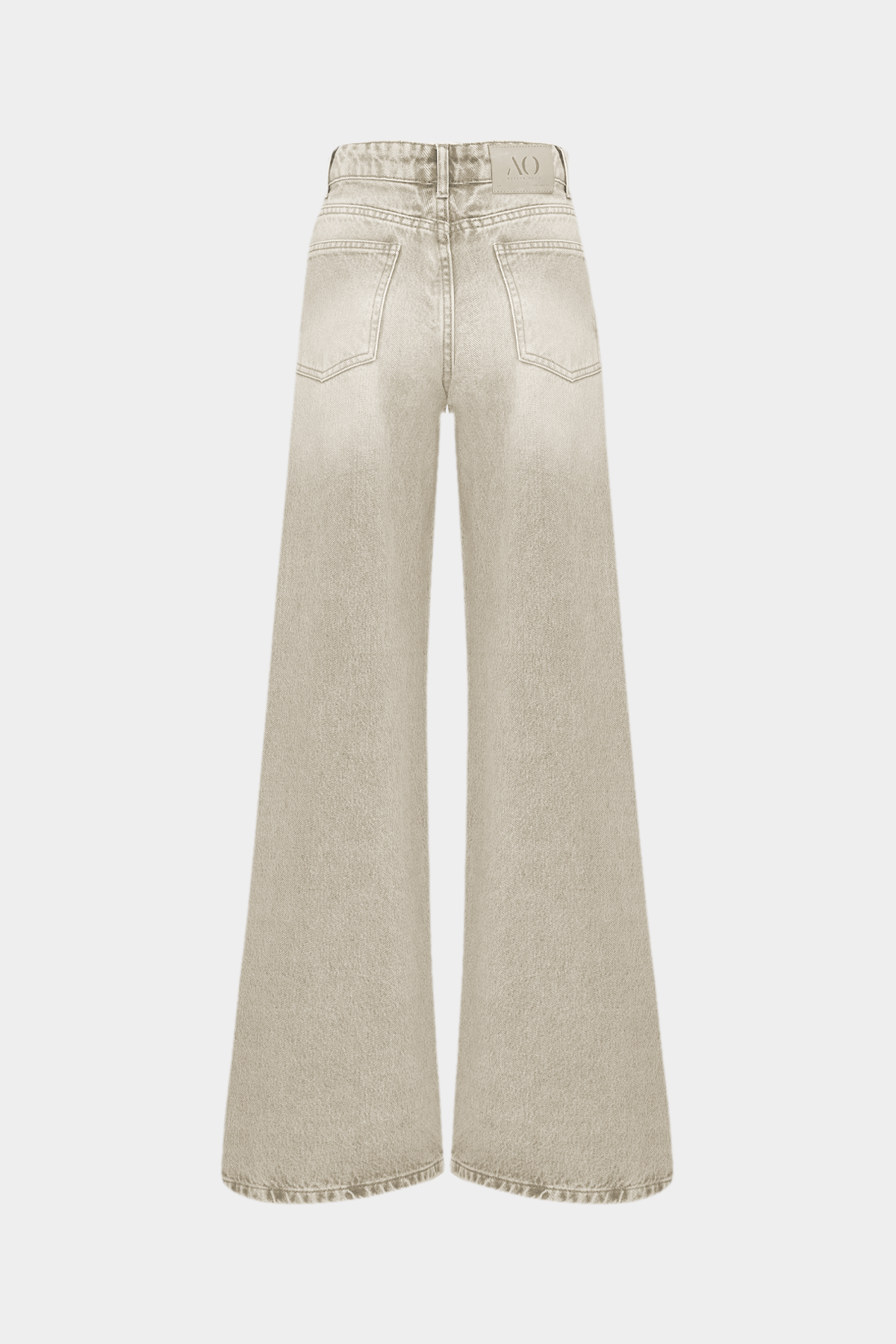 High Waist Wed Leg Mid Blue Extra Geniş Paça Jean | Açelya Okçu 