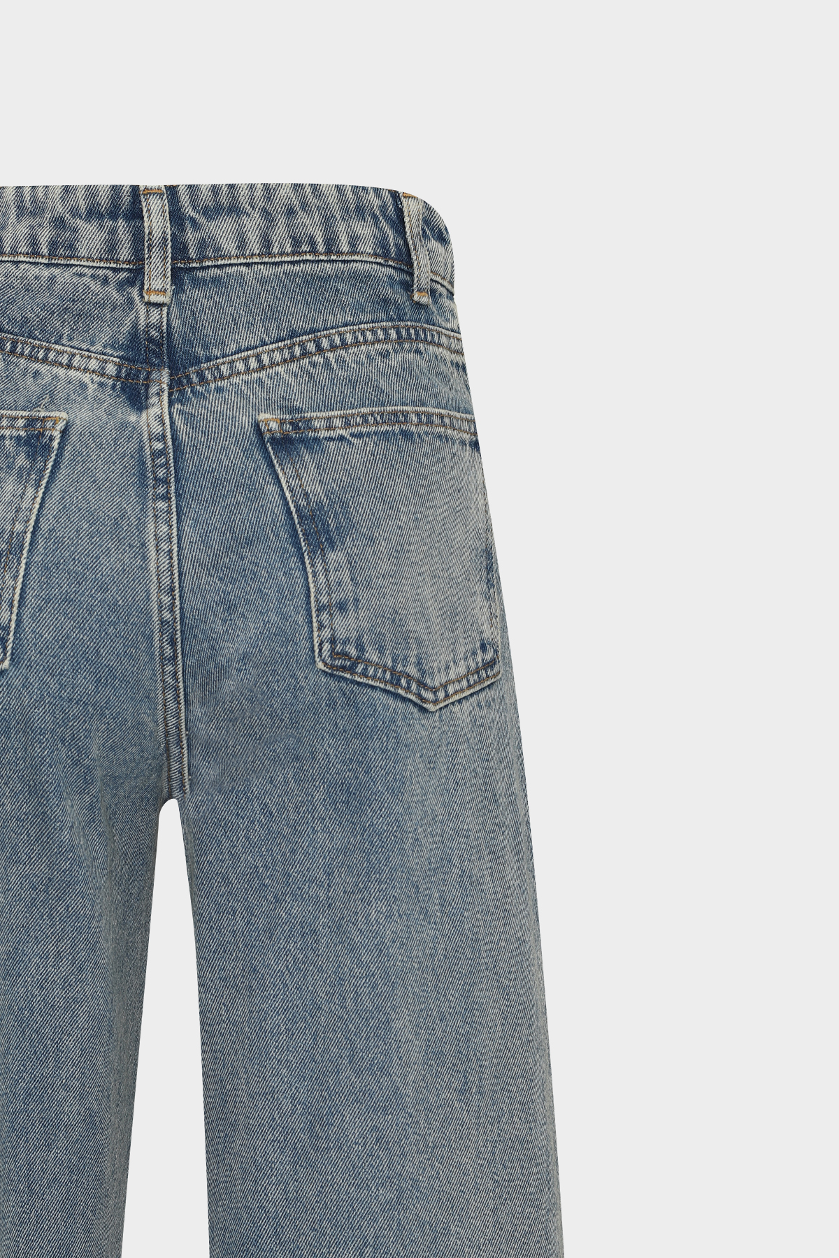 High Waist Wed Leg Mid Blue Extra Geniş Paça Jean | Açelya Okçu 